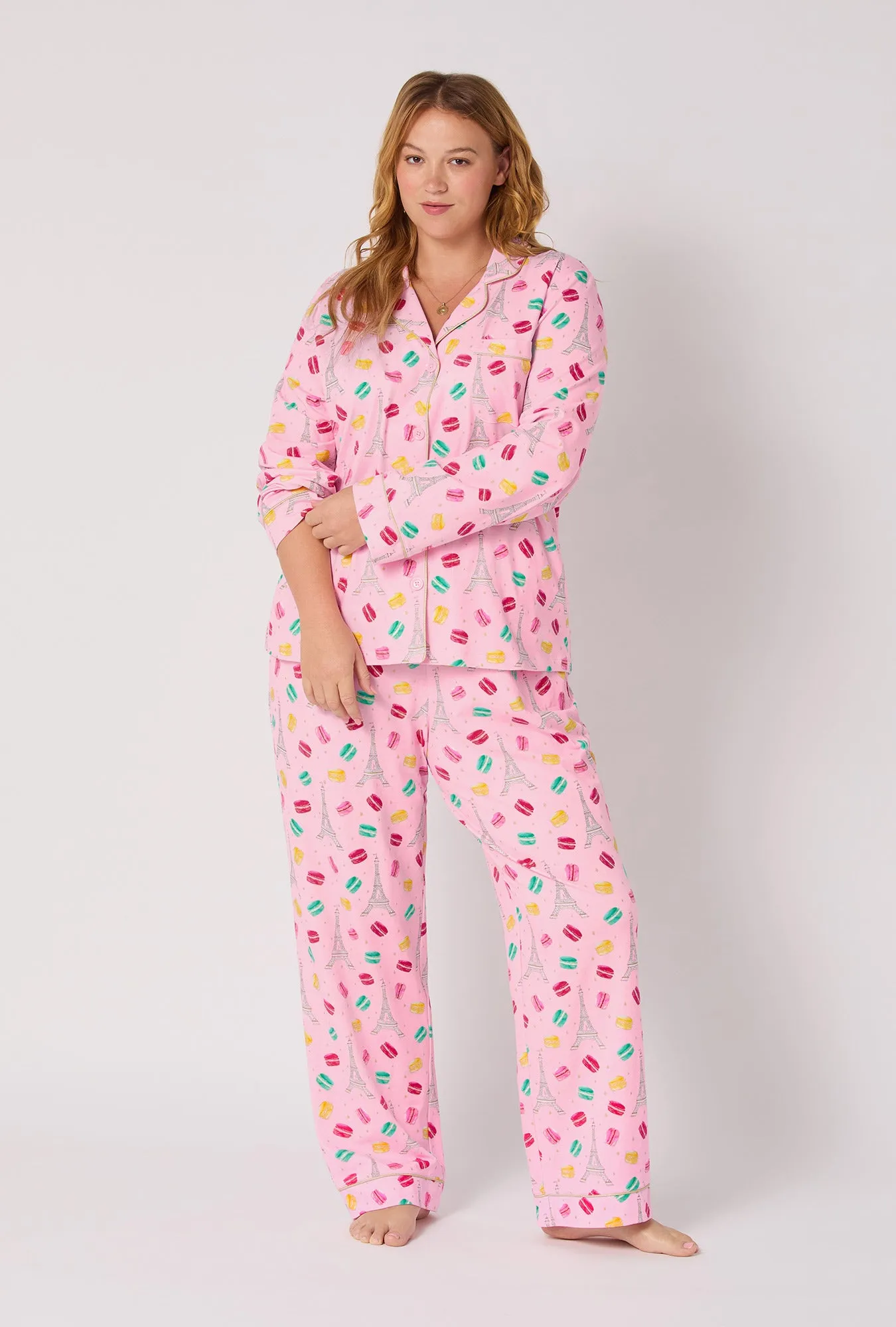 Eiffel For You Long Sleeve Classic Stretch Jersey Pj Set sold by BedHead product image thumbnail 5