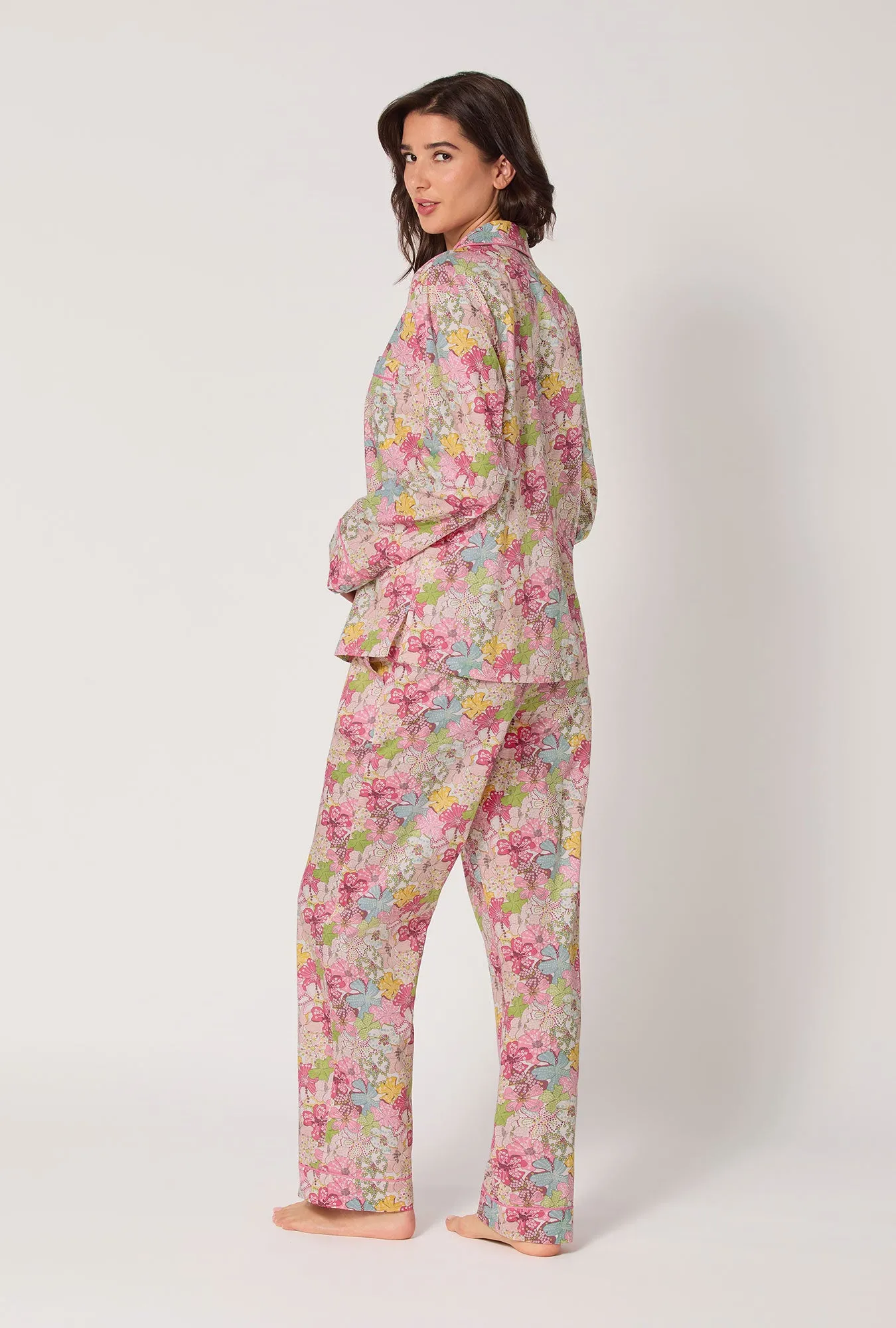 Mauvey Long Sleeve Classic Woven Tana Lawn® Pj Set Made With Liberty Fabric sold by BedHead product image thumbnail 3
