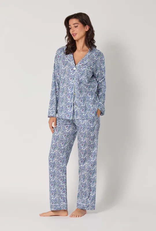 June's Meadow Long Sleeve Classic Woven Tana Lawn® Pj Set Made With Liberty Fabric sold by BedHead