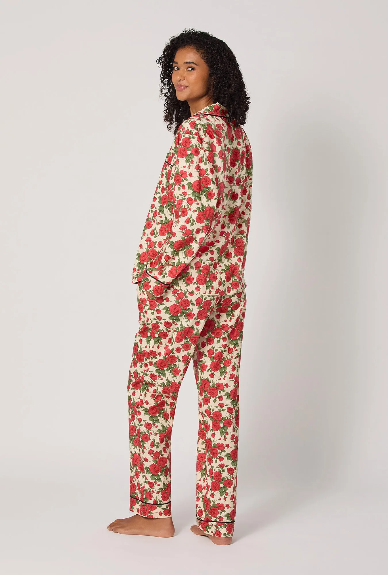 Carline Rose Long Sleeve Classic Woven Tana Lawn® Pj Set Made With Liberty Fabric sold by BedHead product image thumbnail 3