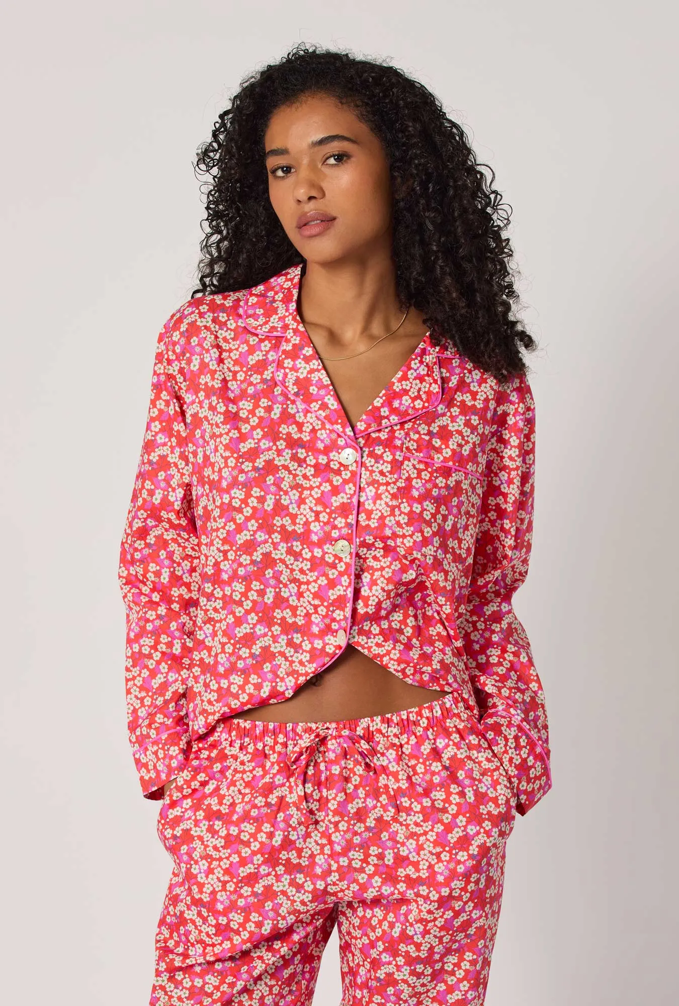 Mitsi Long Sleeve Classic Woven Tana Lawn® Pj Set Made With Liberty Fabric sold by BedHead product image thumbnail 4