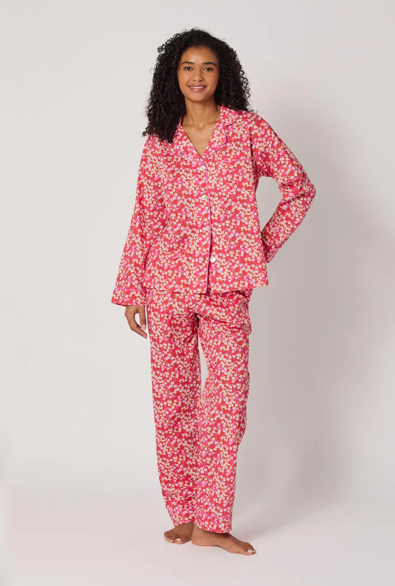 Mitsi Long Sleeve Classic Woven Tana Lawn® Pj Set Made With Liberty Fabric sold by BedHead