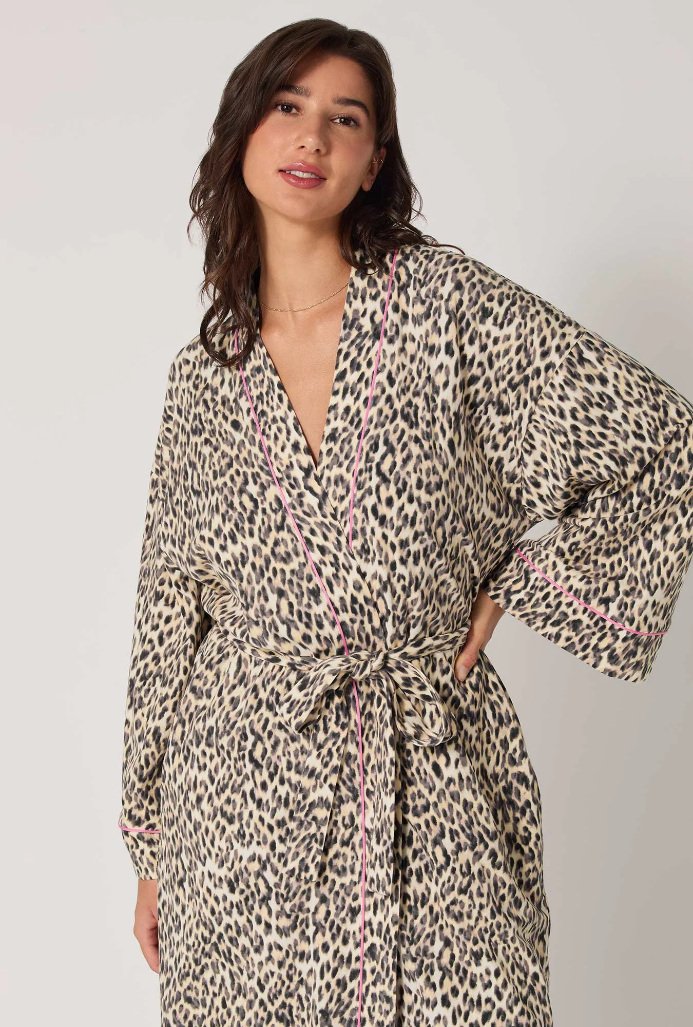Wild Thing Banded Collar Stretch Jersey Robe sold by BedHead product image thumbnail 4