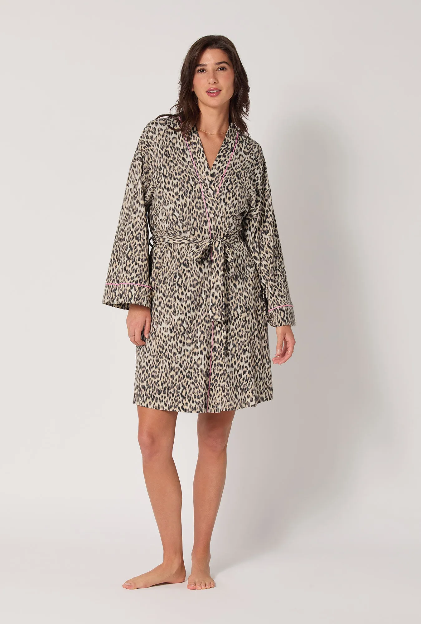 Wild Thing Banded Collar Stretch Jersey Robe sold by BedHead product image thumbnail 2