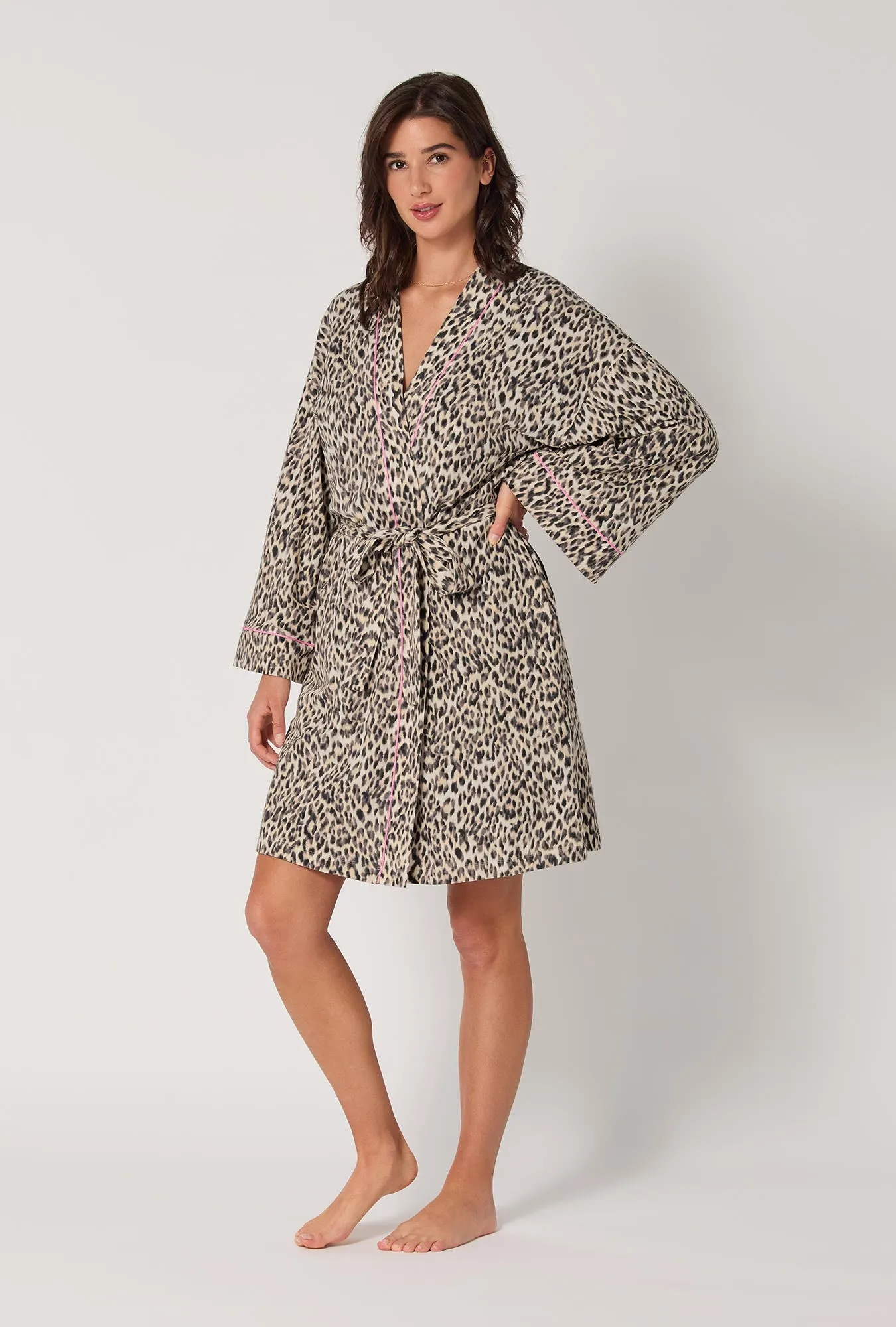 Wild Thing Banded Collar Stretch Jersey Robe sold by BedHead product image thumbnail 3