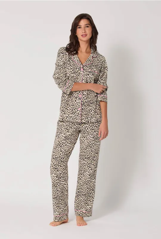 Wild Thing Long Sleeve Classic Stretch Jersey PJ Set sold by BedHead