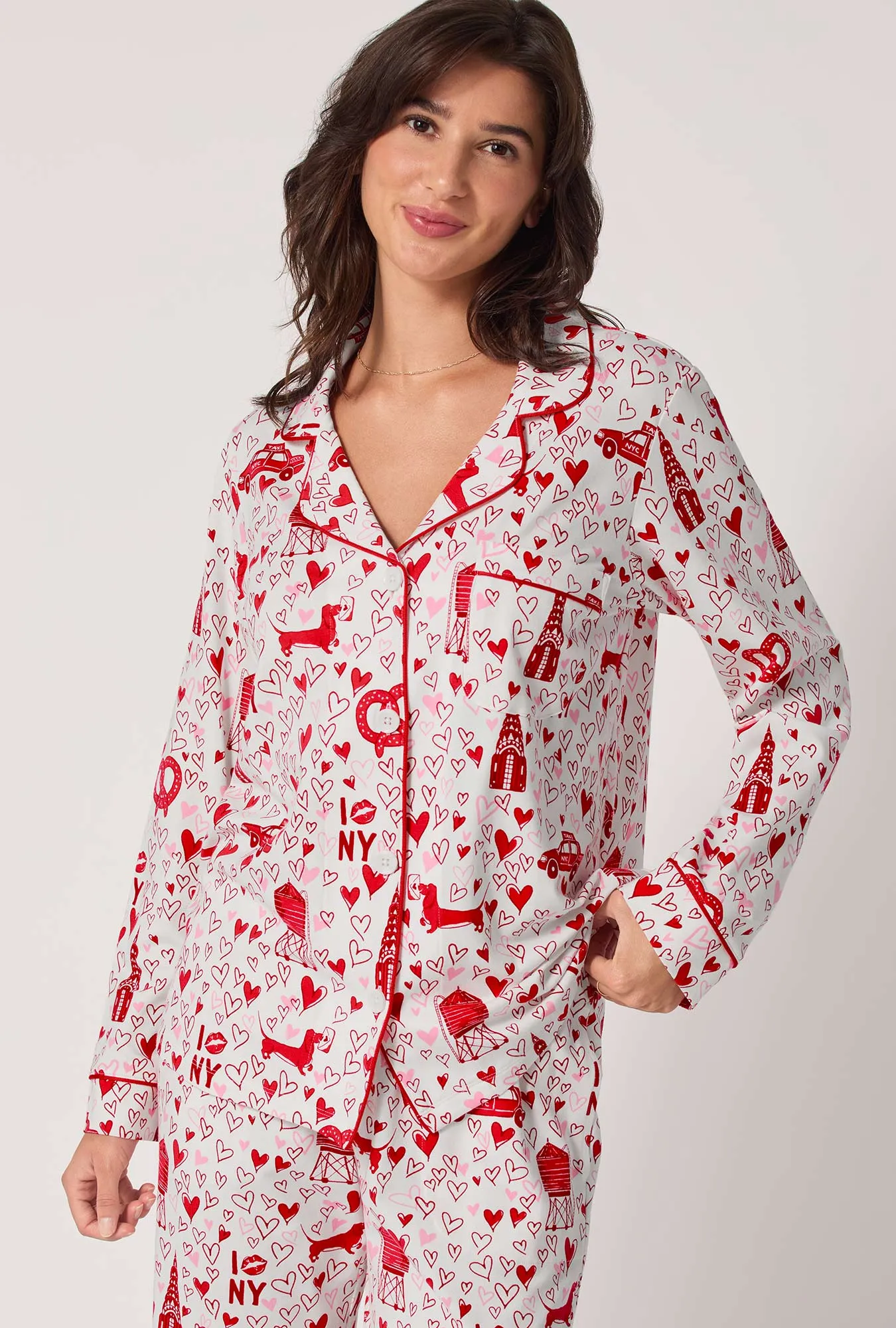 Heart Of The City Long Sleeve Classic Stretch Jersey Pj Set sold by BedHead product image thumbnail 4