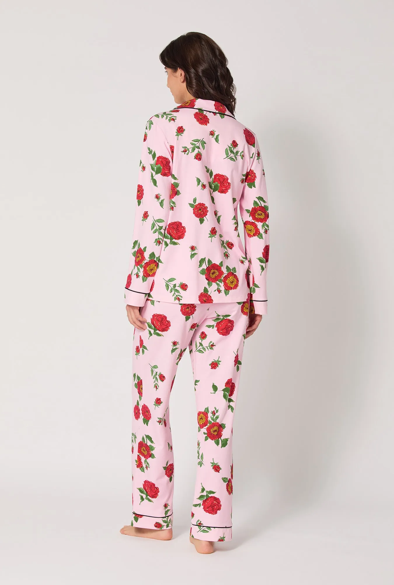 Falling Blooms Long Sleeve Classic Stretch Jersey Pj Set sold by BedHead product image thumbnail 3