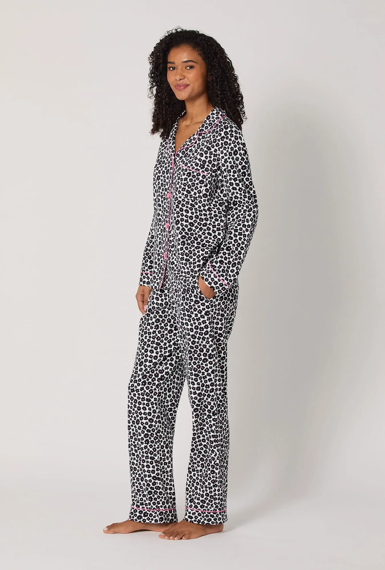 Viola Long Sleeve Classic Stretch Jersey Pj Set sold by BedHead product image thumbnail 2