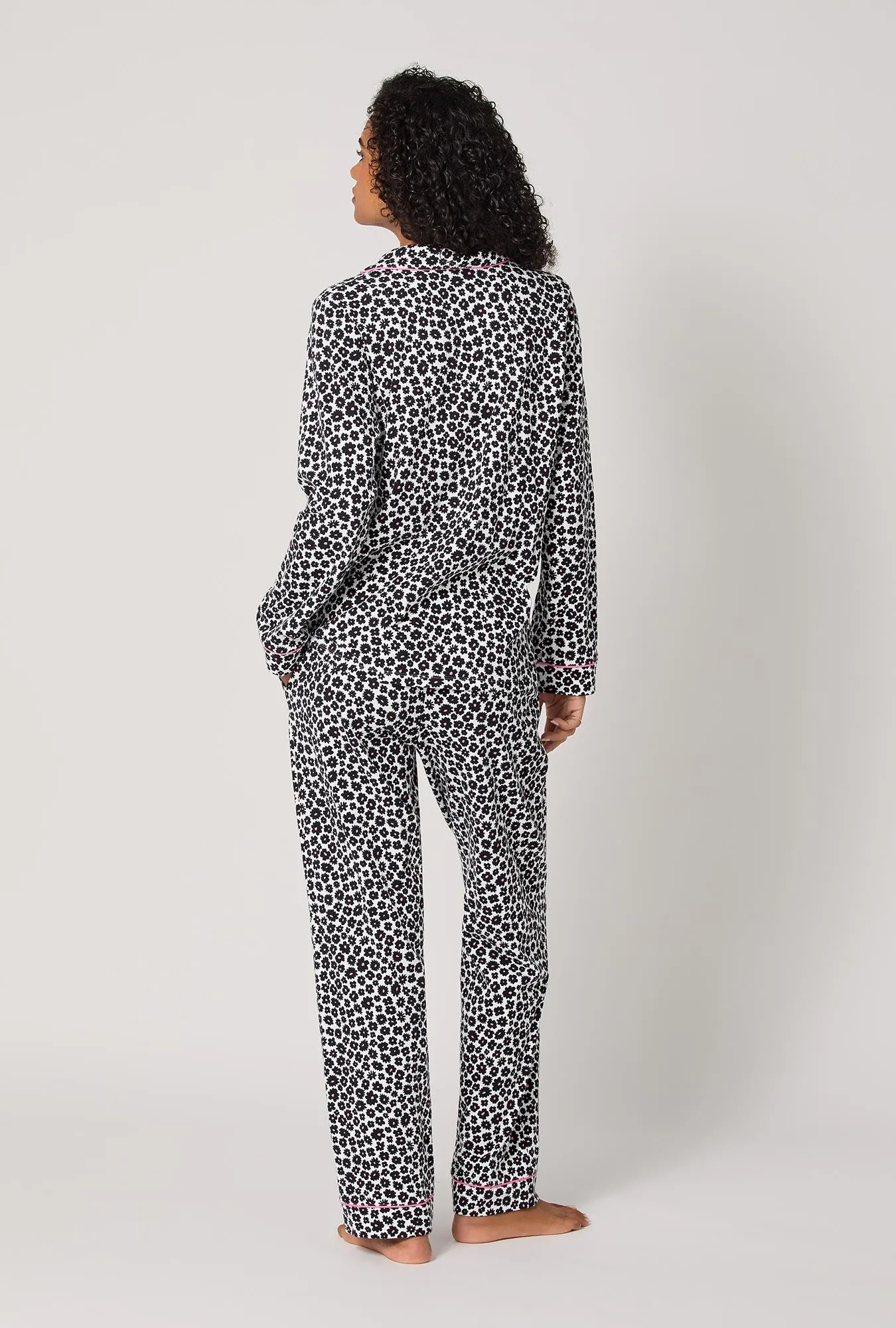 Viola Long Sleeve Classic Stretch Jersey Pj Set sold by BedHead product image thumbnail 3