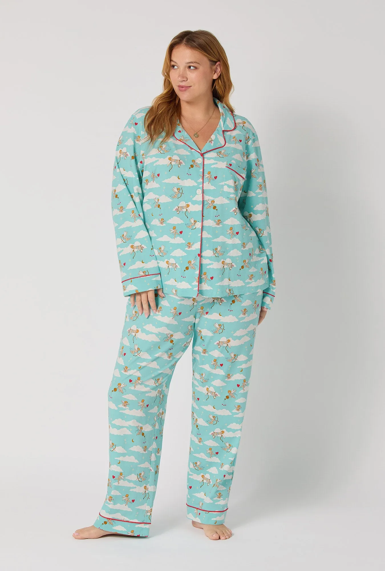 Cheeky Cupid Long Sleeve Classic Stretch Jersey Pj Set sold by BedHead product image thumbnail 5