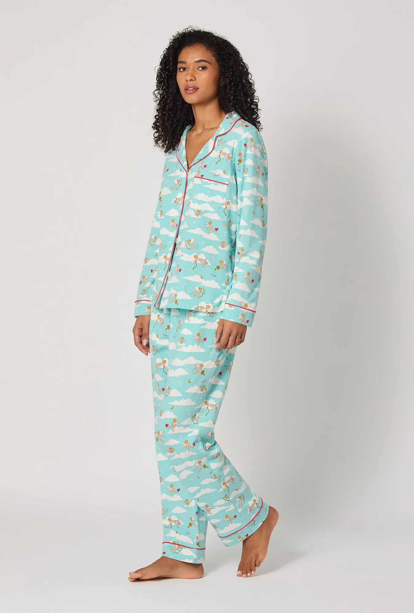 Cheeky Cupid Long Sleeve Classic Stretch Jersey Pj Set sold by BedHead product image thumbnail 2