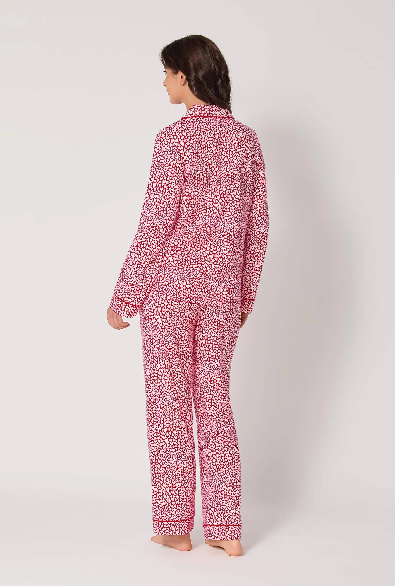 Bursting With Love Long Sleeve Classic Stretch Jersey Pj Set sold by BedHead product image thumbnail 3