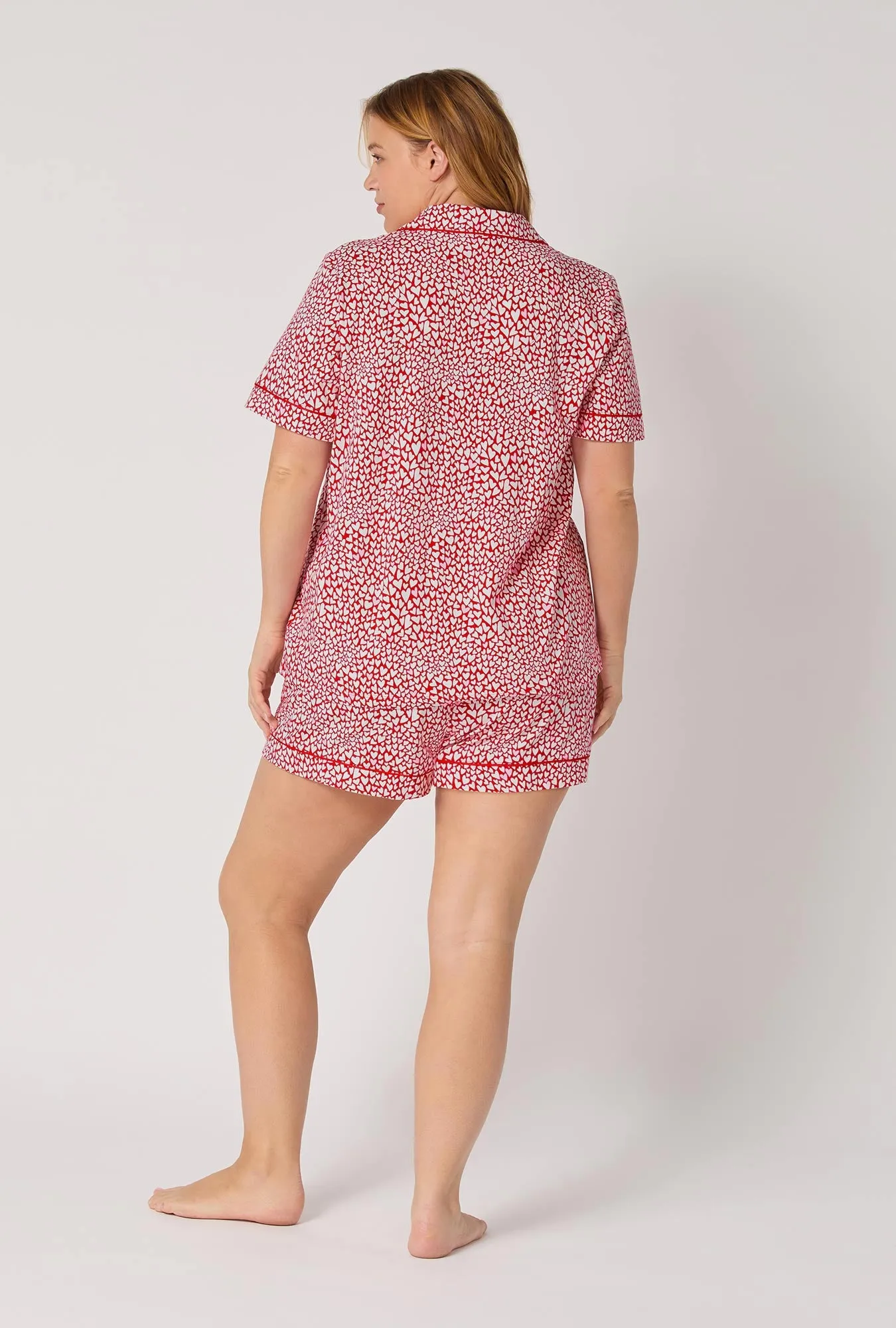 Bursting With Love Short Sleeve Classic Shorty Stretch Jersey Pj Set sold by BedHead product image thumbnail 5