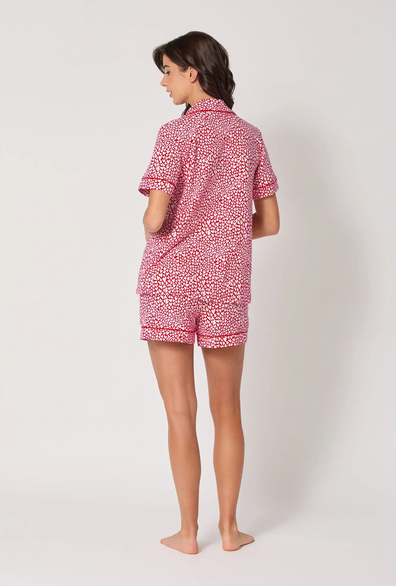 Bursting With Love Short Sleeve Classic Shorty Stretch Jersey Pj Set sold by BedHead product image thumbnail 3