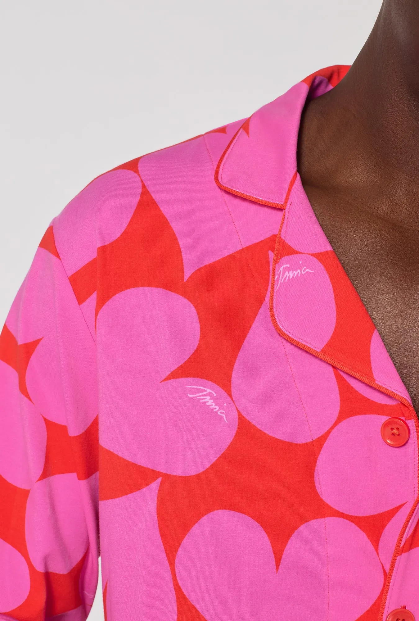 BedHead x Mr. Turk Hearts Men's Long Sleeve Classic Stretch Jersey Pj Set sold by BedHead product image thumbnail 4