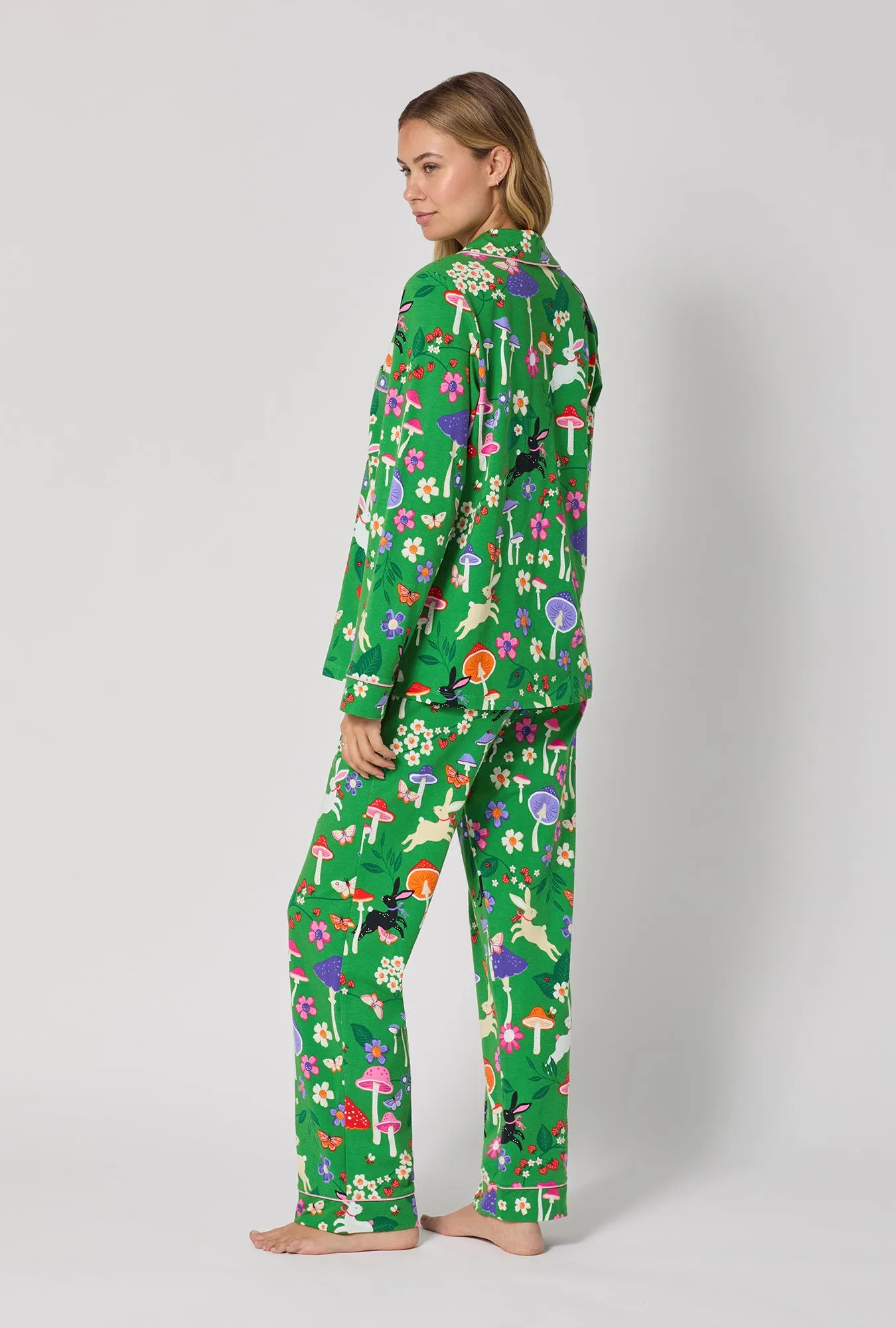 Spring Hares Long Sleeve Classic Stretch Jersey Pj Set sold by BedHead product image thumbnail 3