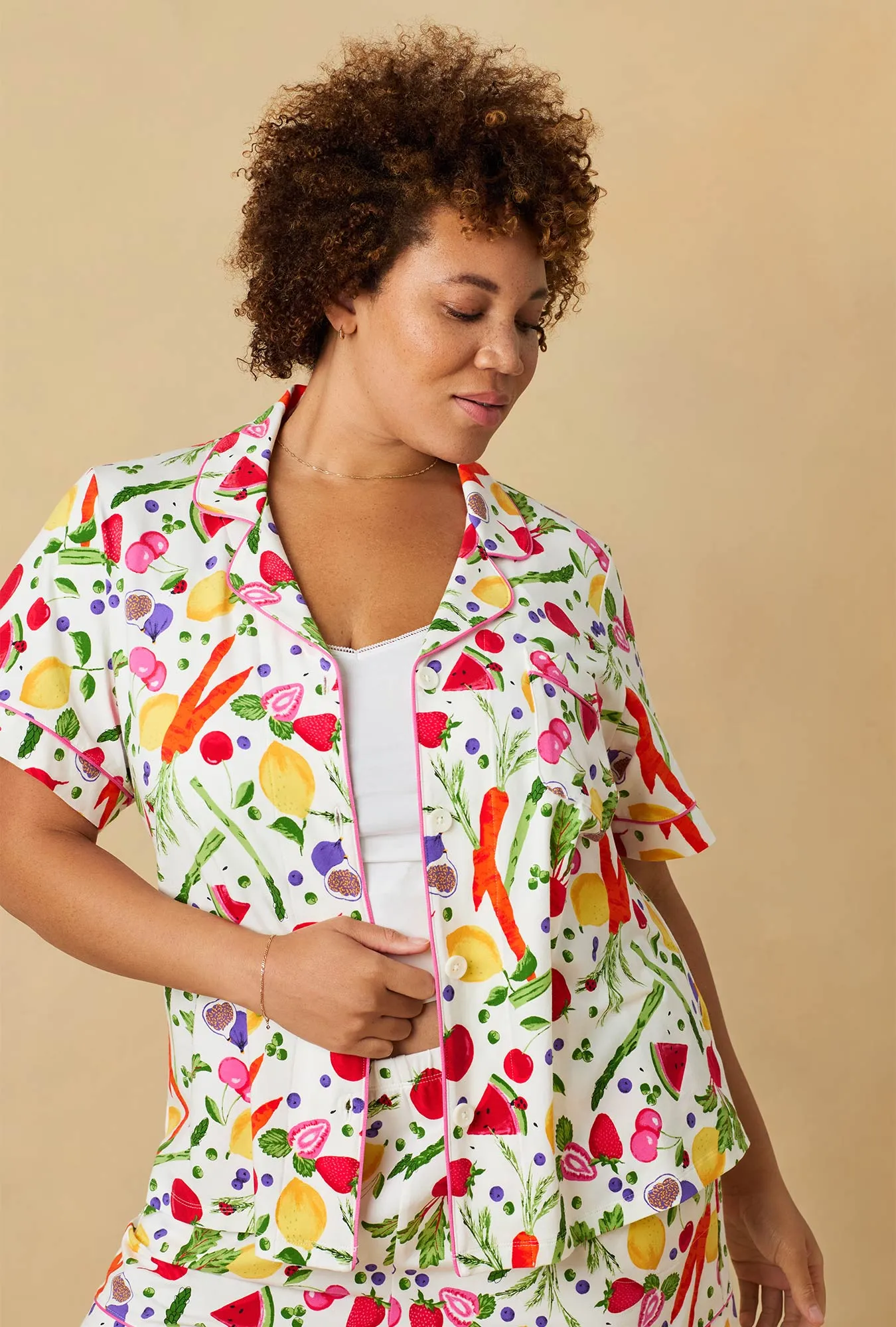 Organic Garden Short Sleeve Classic Shorty Stretch Jersey Pj Set sold by BedHead