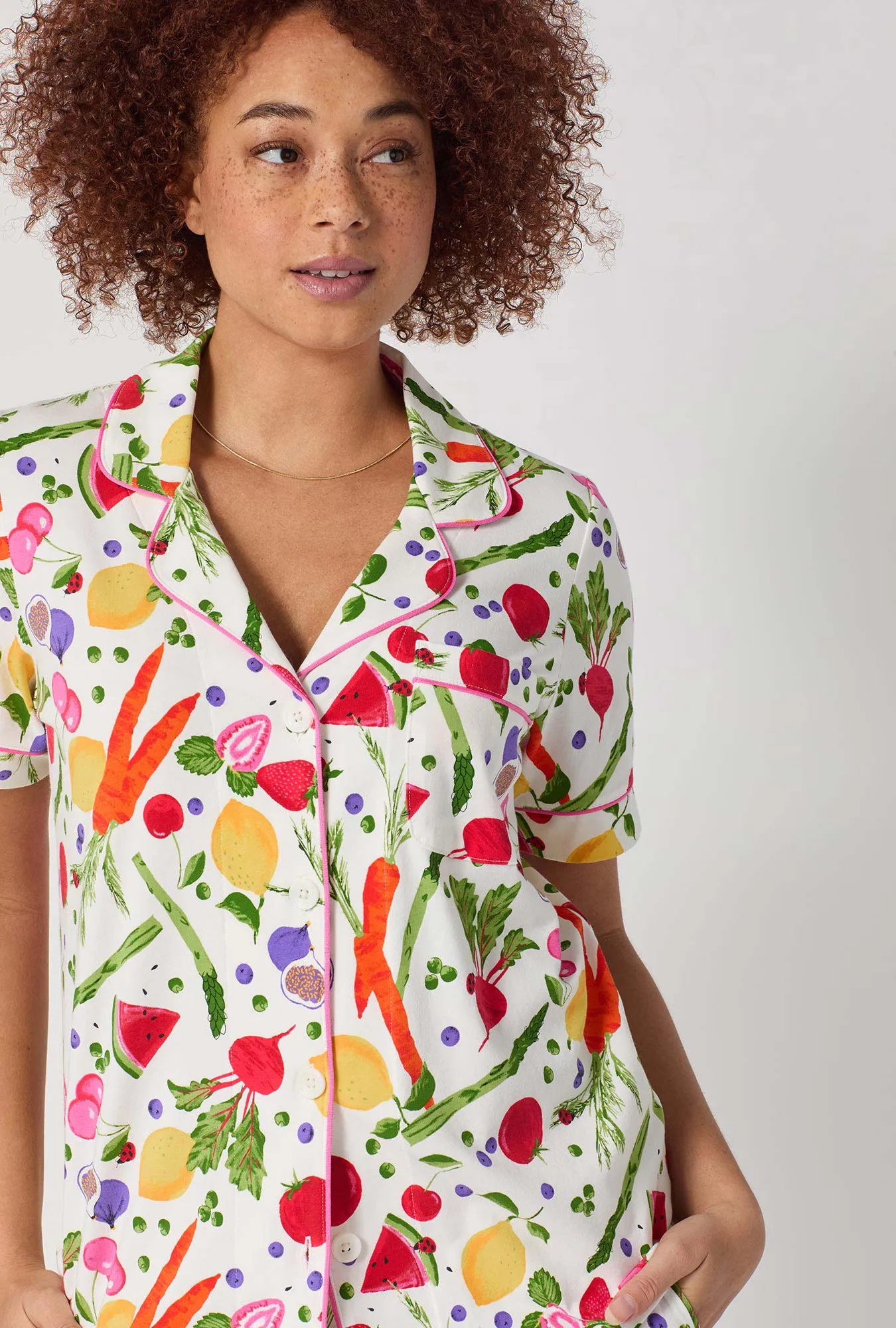 Organic Garden Short Sleeve Classic Shorty Stretch Jersey Pj Set sold by BedHead product image thumbnail 5