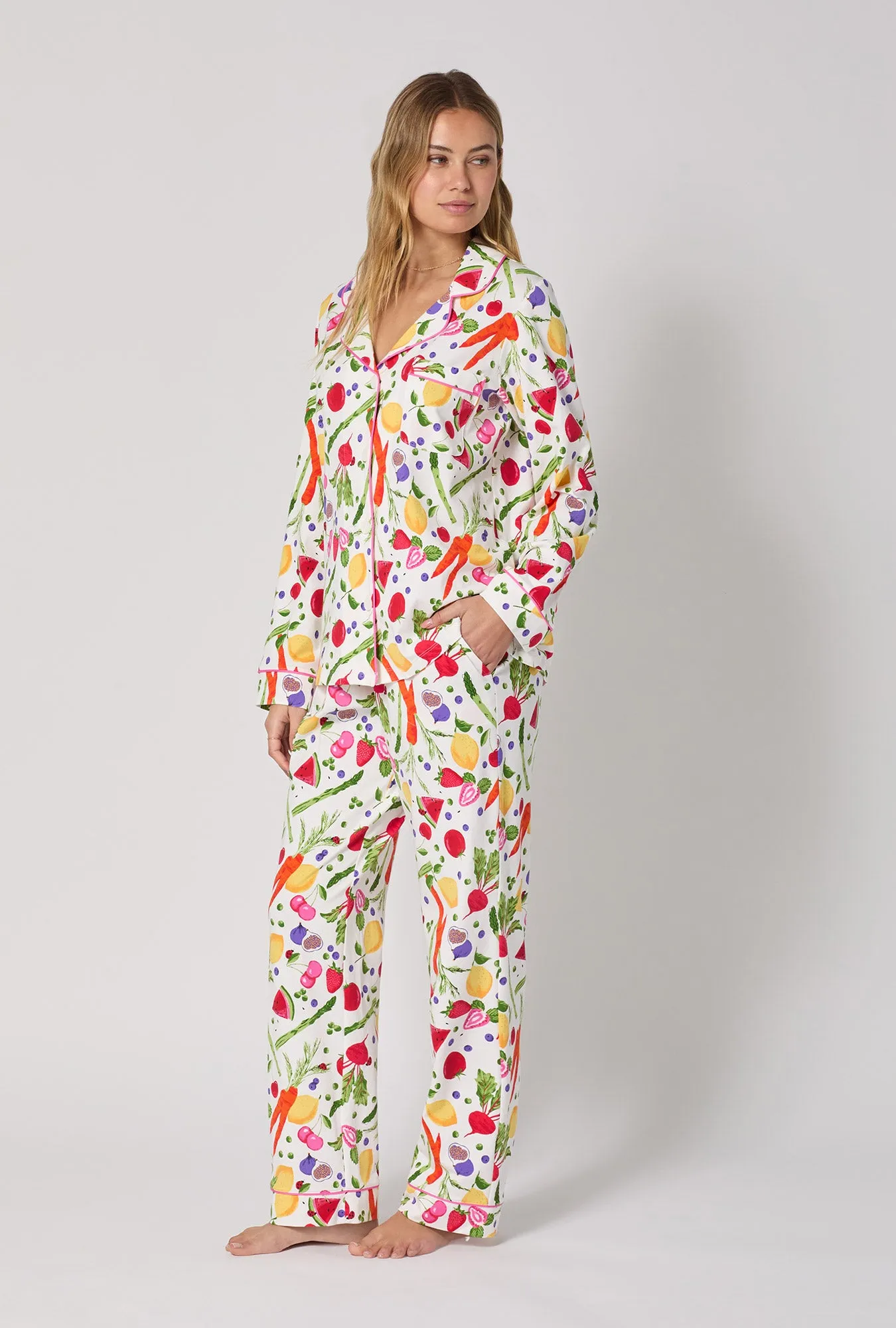 Organic Garden Long Sleeve Classic Stretch Jersey Pj Set sold by BedHead product image thumbnail 2