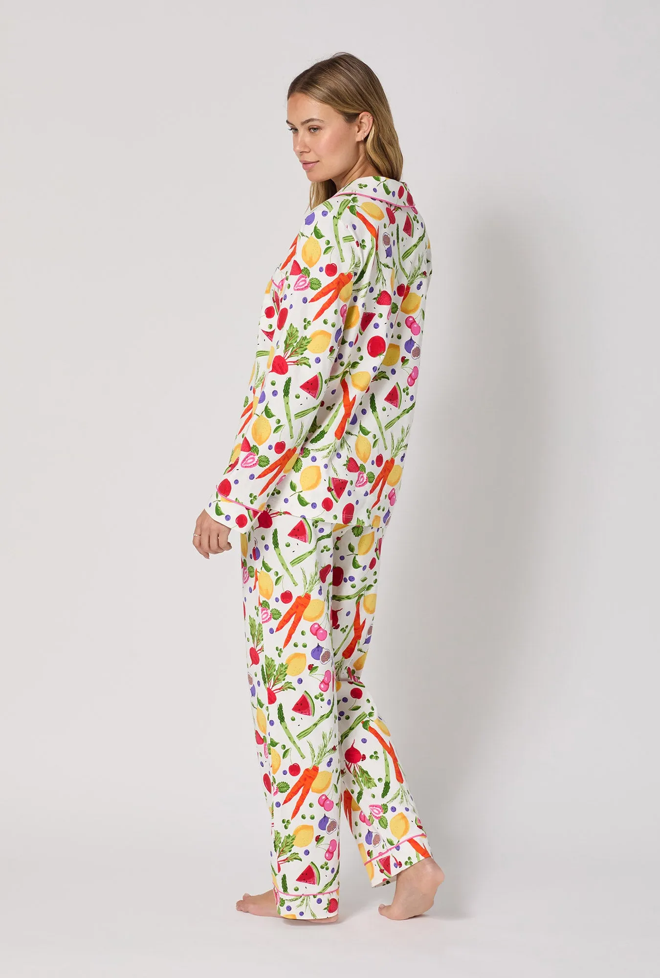 Organic Garden Long Sleeve Classic Stretch Jersey Pj Set sold by BedHead product image thumbnail 3