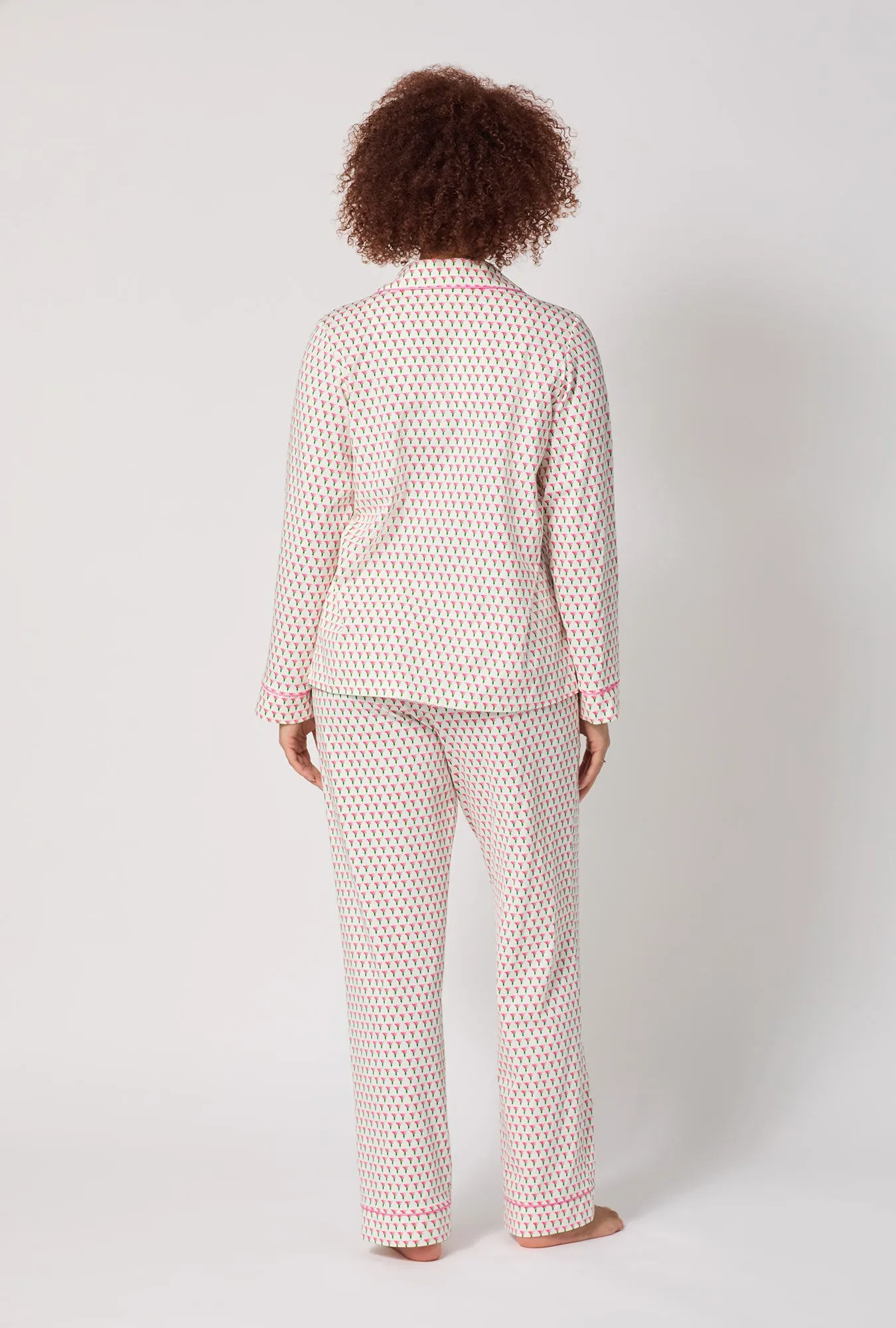 Blossom Geo Long Sleeve Classic Stretch Jersey Pj Set sold by BedHead product image thumbnail 3