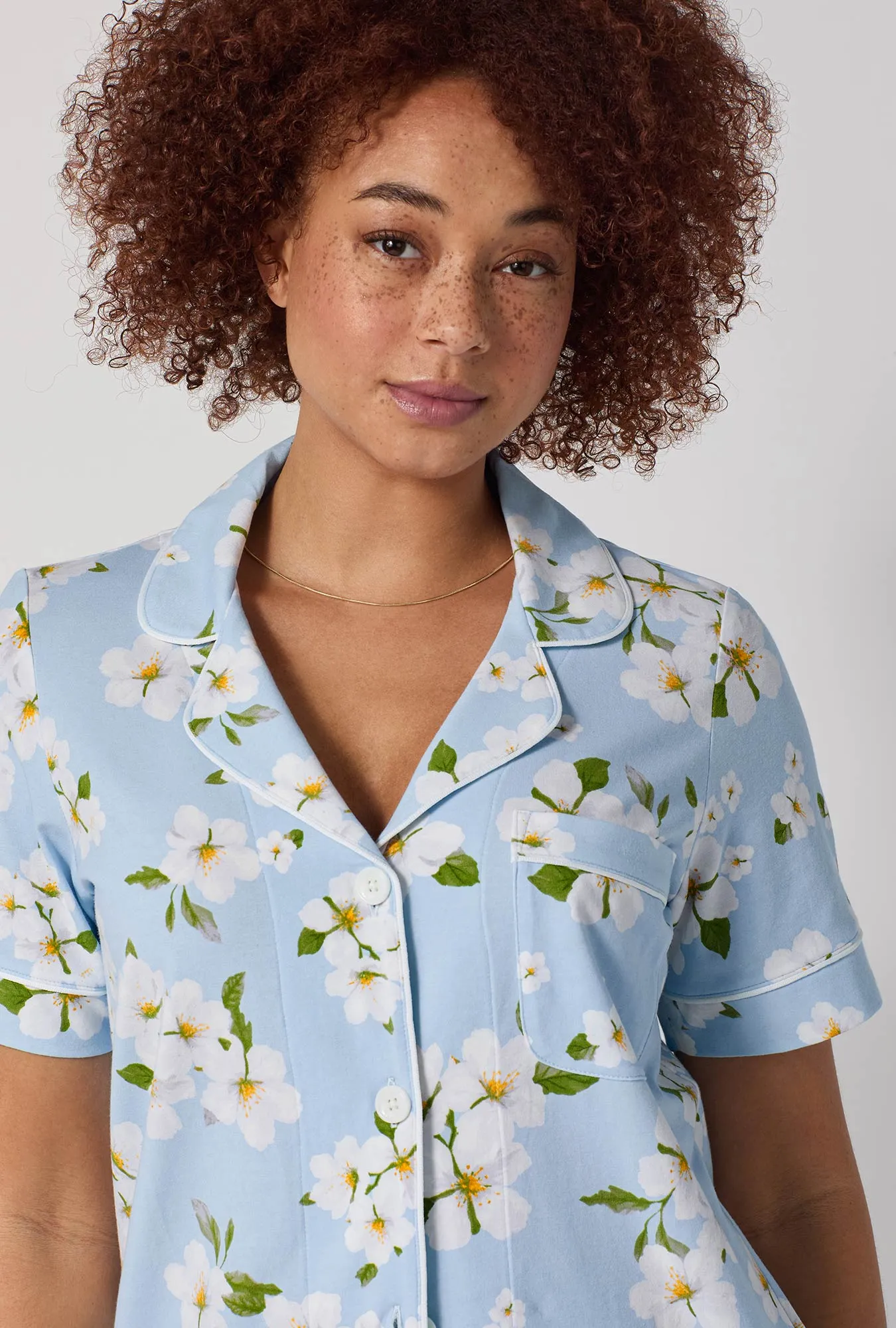 Magnolia Breeze Short Sleeve Classic Shorty Stretch Jersey Pj Set sold by BedHead product image thumbnail 2