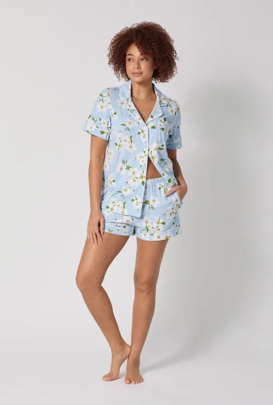 Magnolia Breeze Short Sleeve Classic Shorty Stretch Jersey Pj Set sold by BedHead