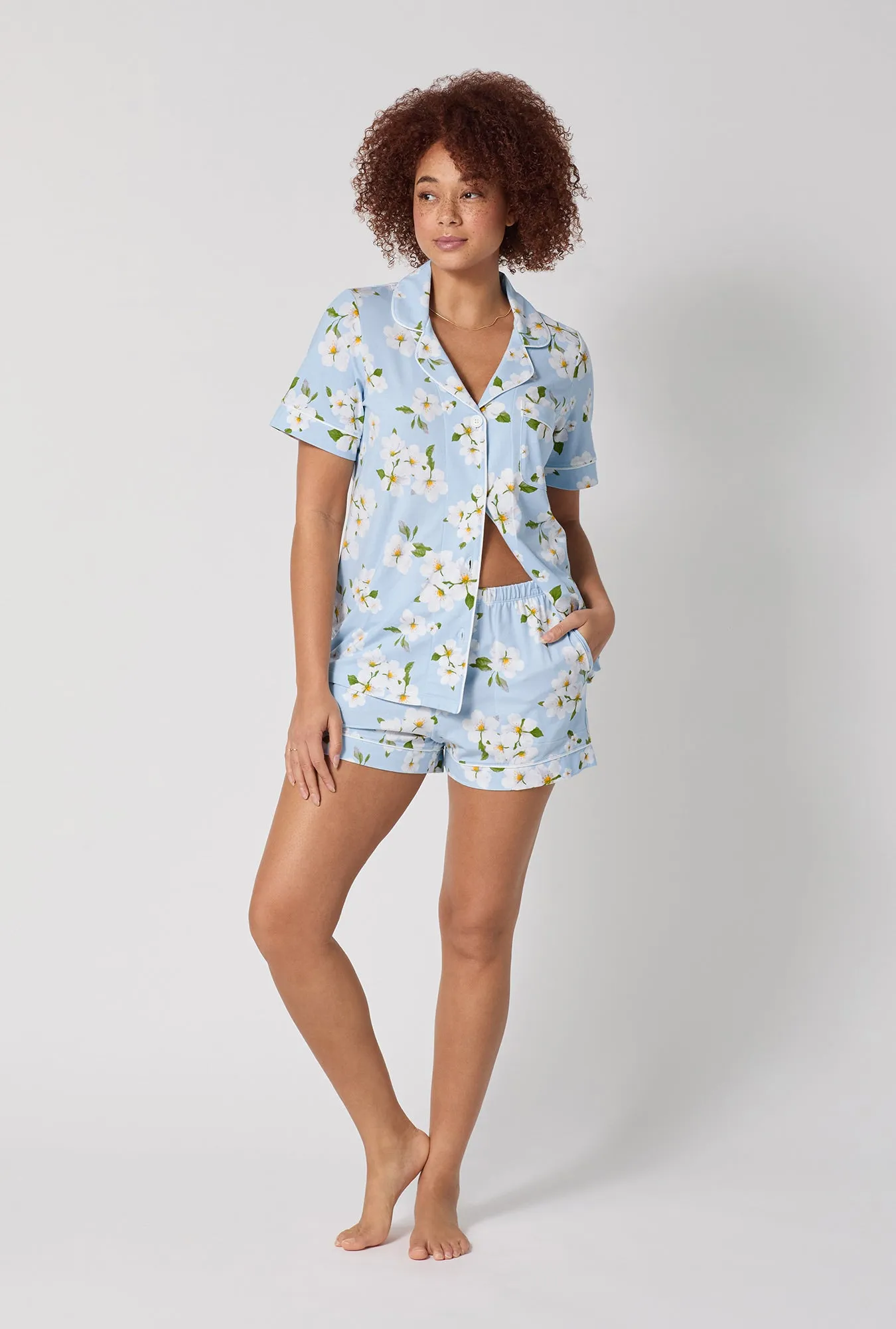Magnolia Breeze Short Sleeve Classic Shorty Stretch Jersey Pj Set sold by BedHead