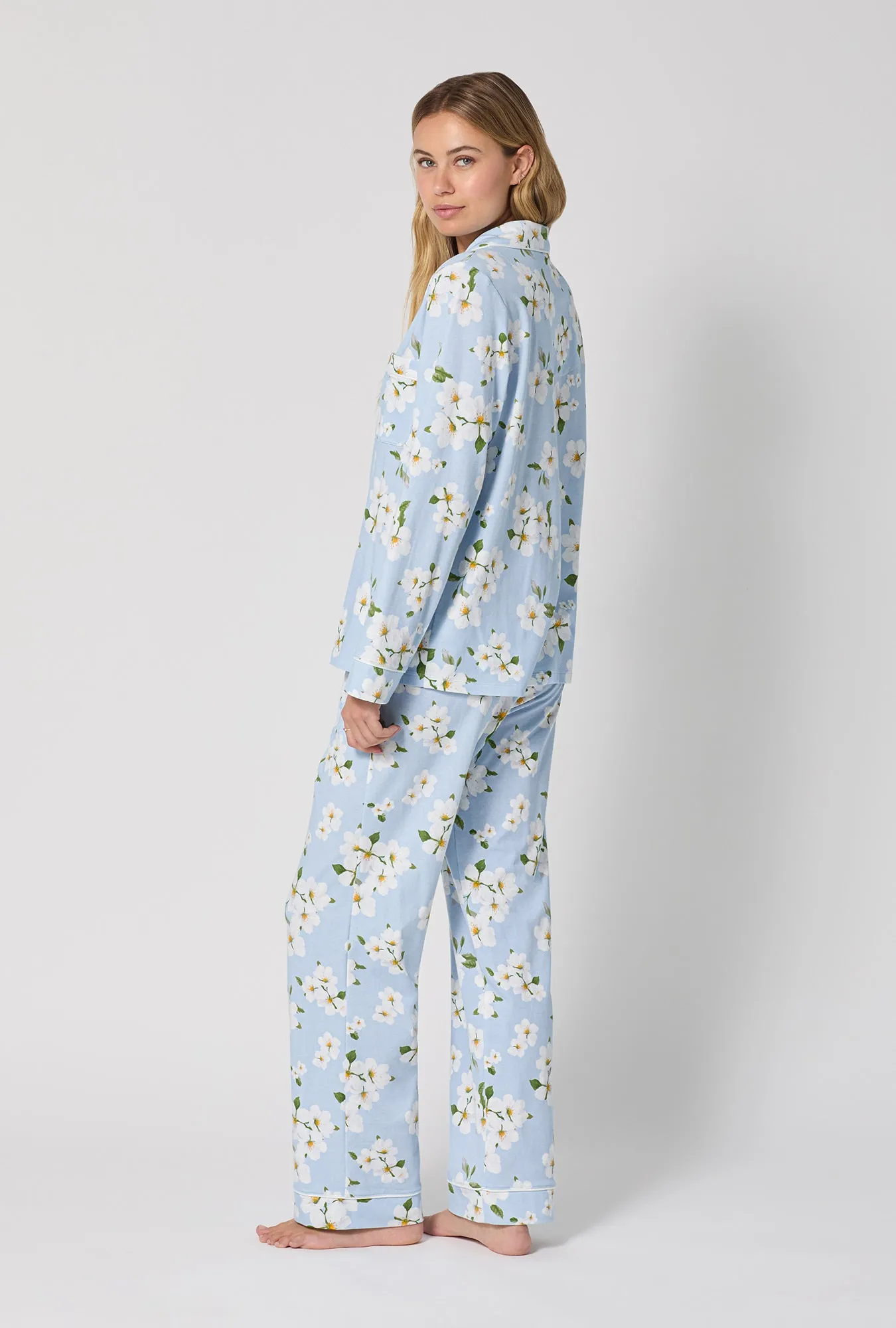 Magnolia Breeze Long Sleeve Classic Stretch Jersey Pj Set sold by BedHead product image thumbnail 4