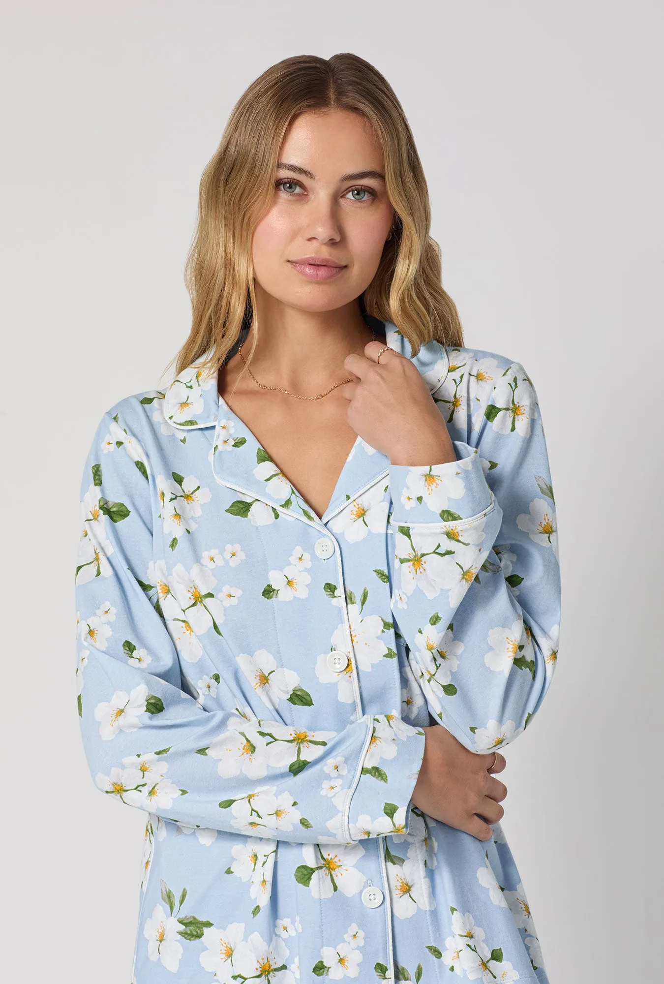 Magnolia Breeze Long Sleeve Classic Stretch Jersey Pj Set sold by BedHead product image thumbnail 5