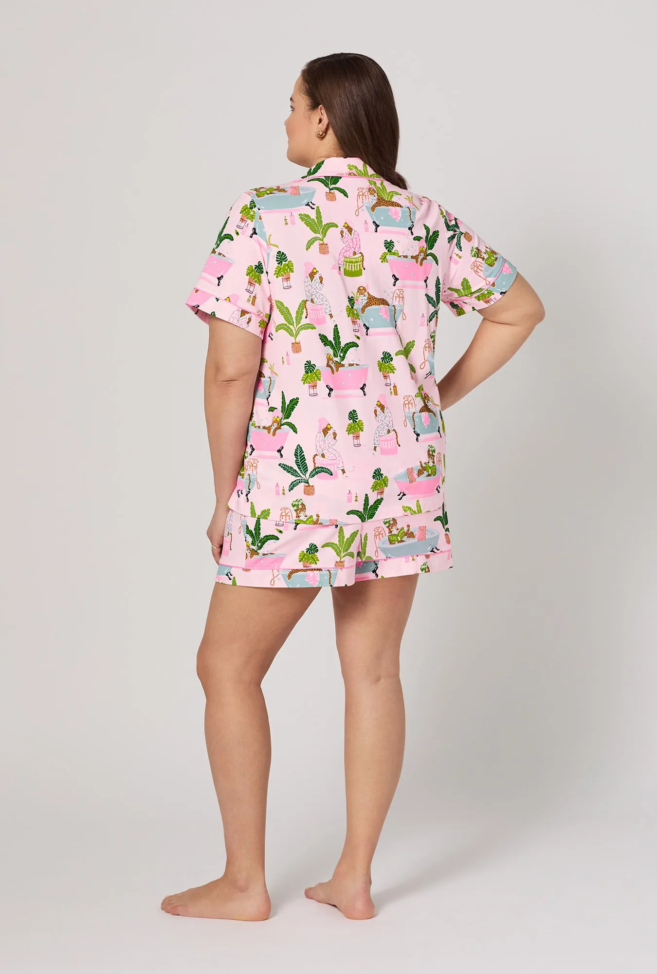 Spa Day Short Sleeve Classic Shorty Stretch Jersey Pj Set sold by BedHead product image thumbnail 5