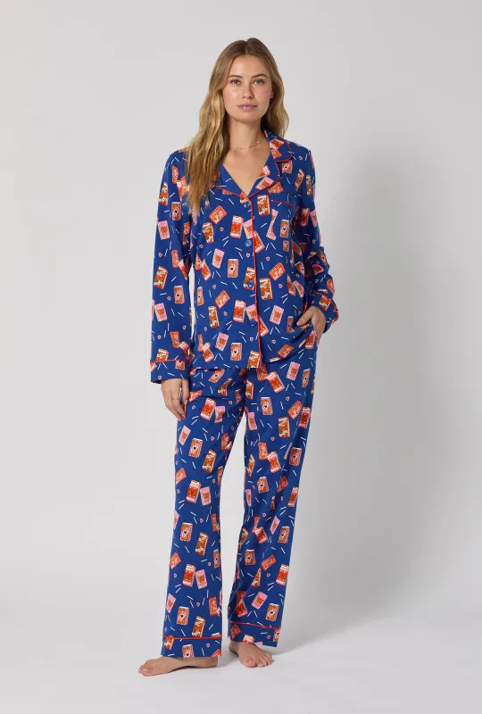 Perfect Match Long Sleeve Classic Stretch Jersey PJ Set made by BedHead