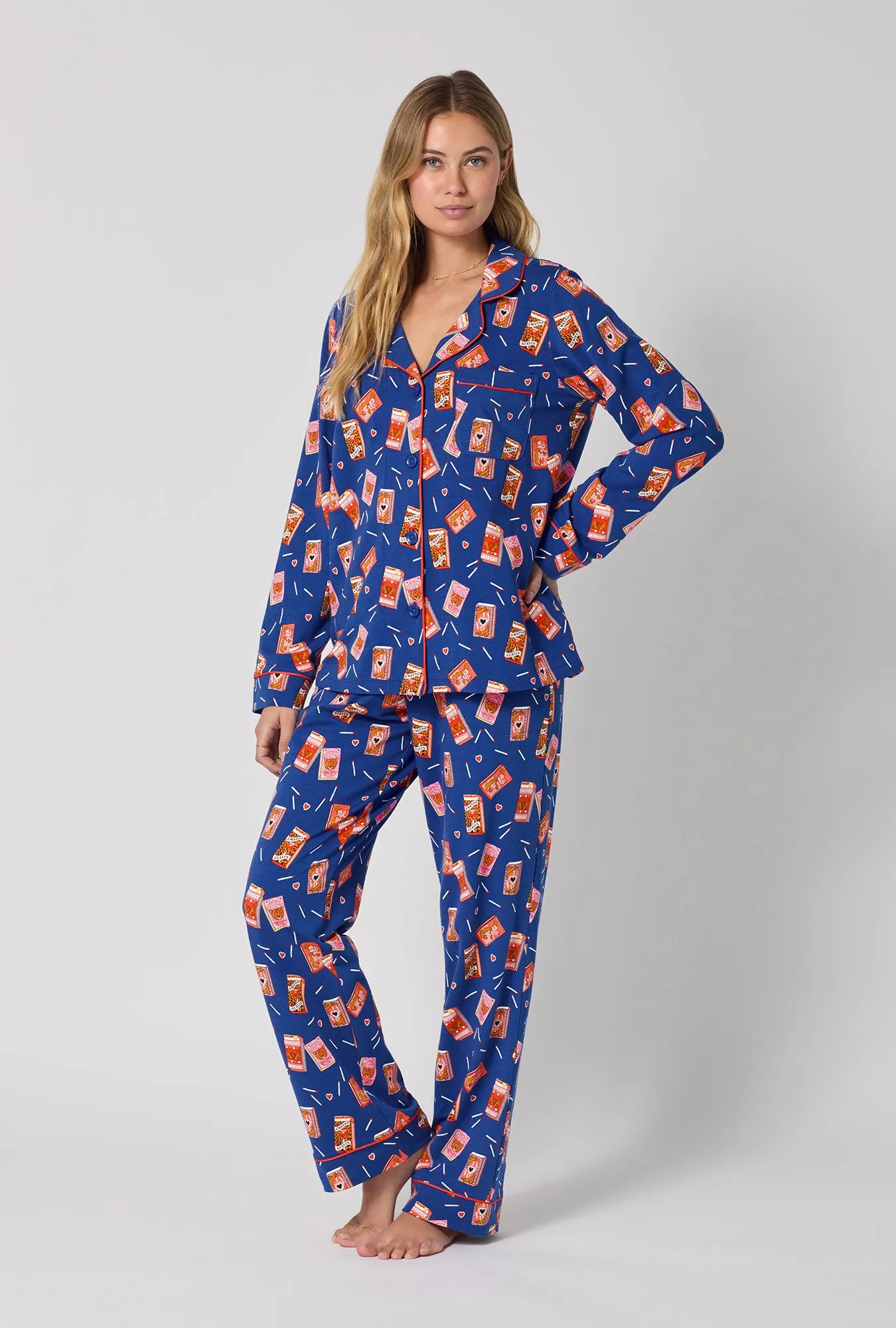 Perfect Match Long Sleeve Classic Stretch Jersey PJ Set sold by BedHead product image thumbnail 2