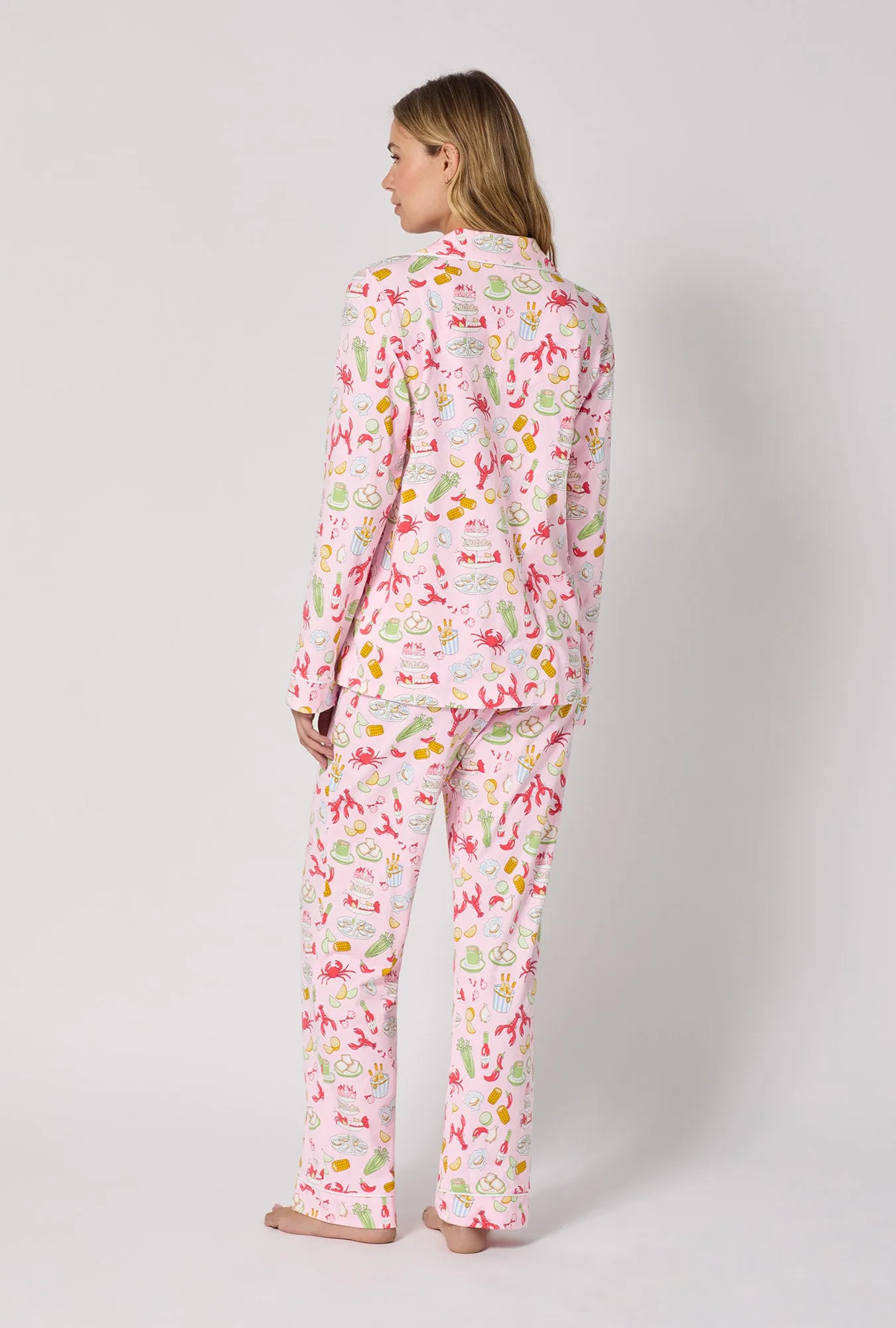 French Quarter Long Sleeve Classic Stretch Jersey Pj Set sold by BedHead product image thumbnail 4