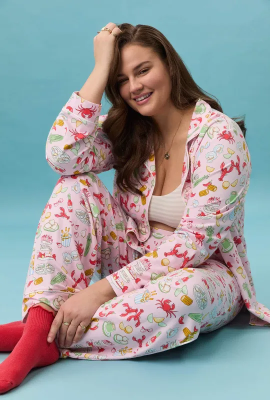 French Quarter Long Sleeve Classic Stretch Jersey Pj Set made by BedHead