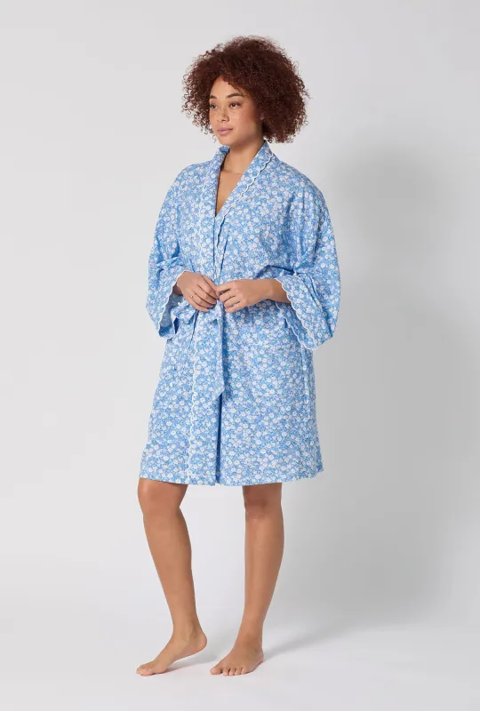 Something Blue Banded Collar Stretch Jersey Robe sold by BedHead