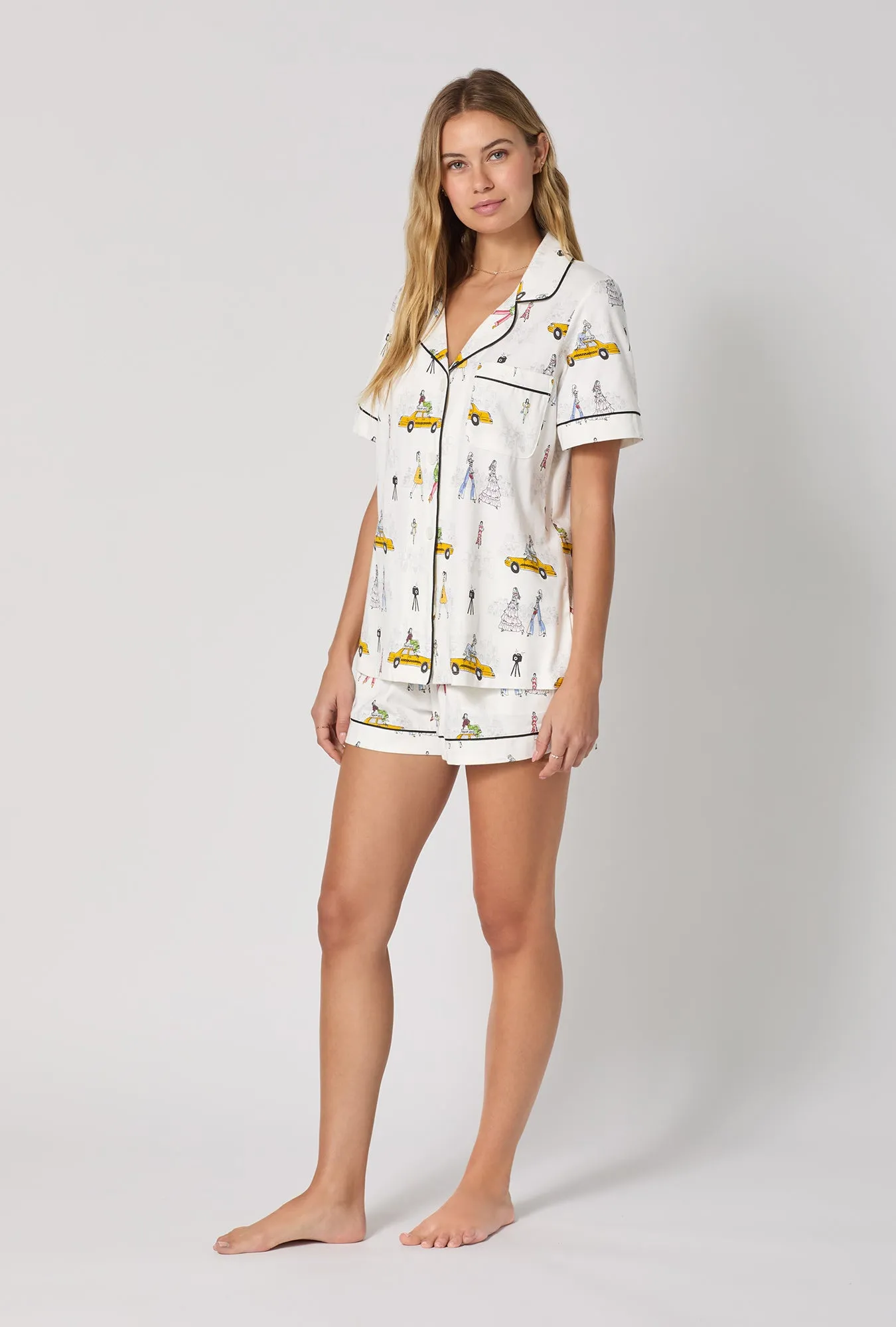 Fashion Week Short Sleeve Classic Shorty Stretch Jersey Pj Set sold by BedHead product image thumbnail 3