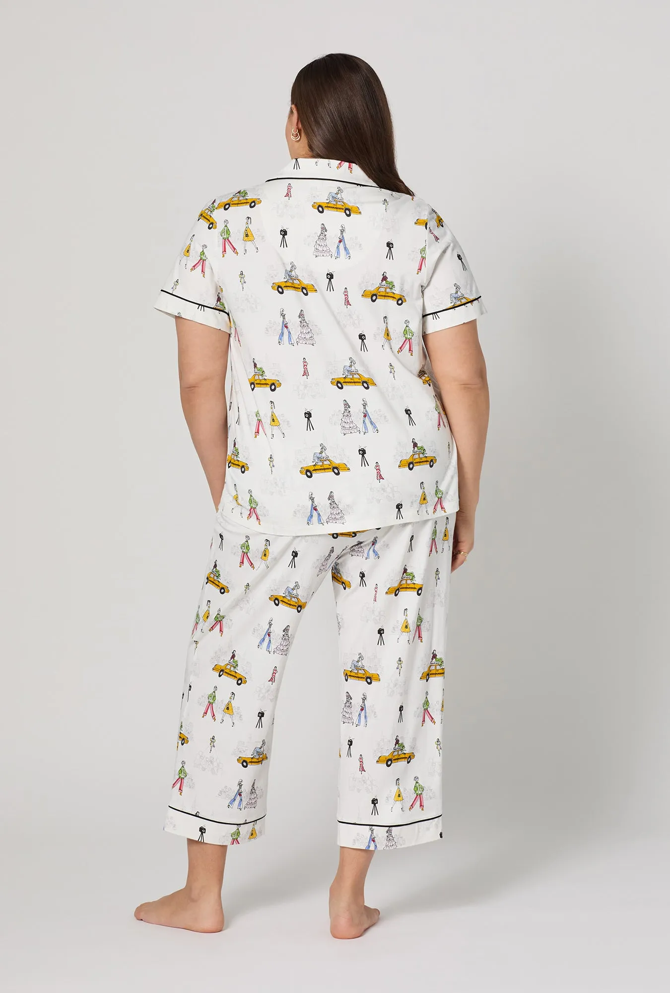 Fashion Week Short Sleeve Classic Stretch Jersey Cropped Pj Set sold by BedHead product image thumbnail 5