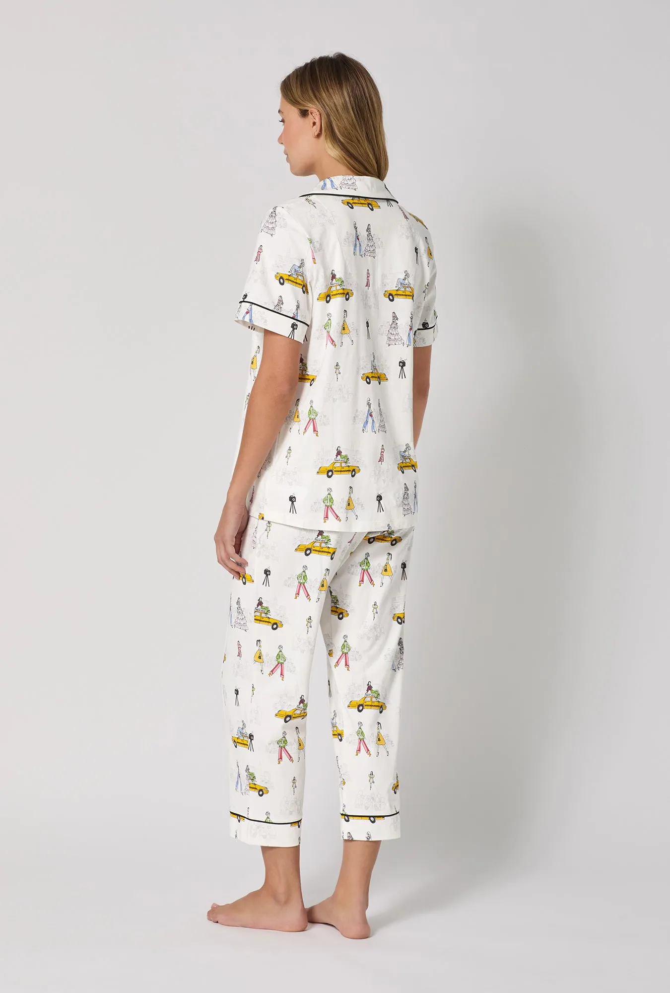 Fashion Week Short Sleeve Classic Stretch Jersey Cropped Pj Set sold by BedHead product image thumbnail 3