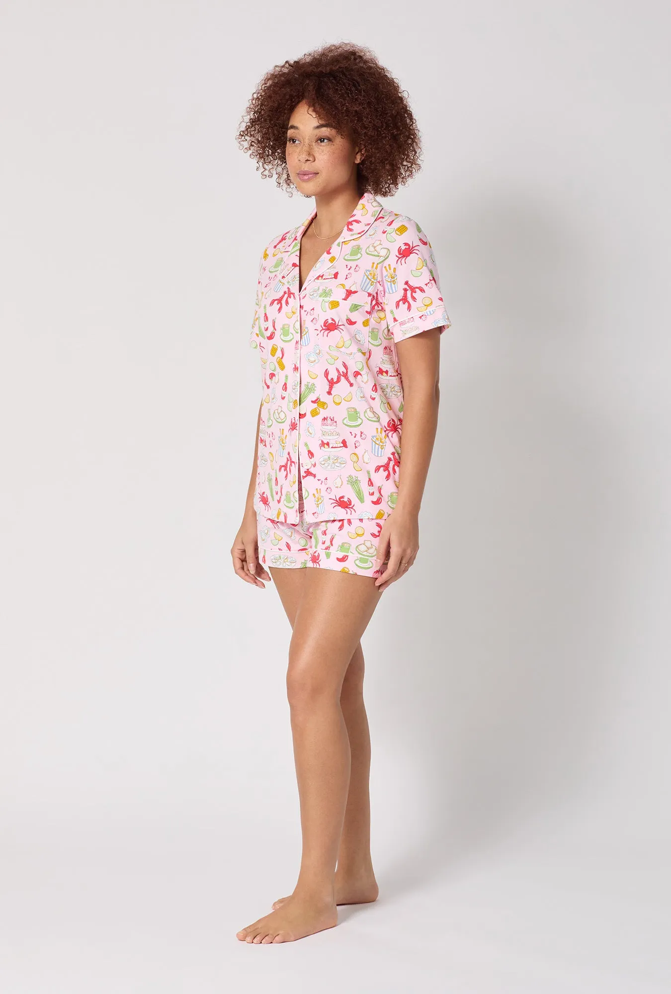 French Quarter Short Sleeve Classic Shorty Stretch Jersey Pj Set sold by BedHead product image thumbnail 2