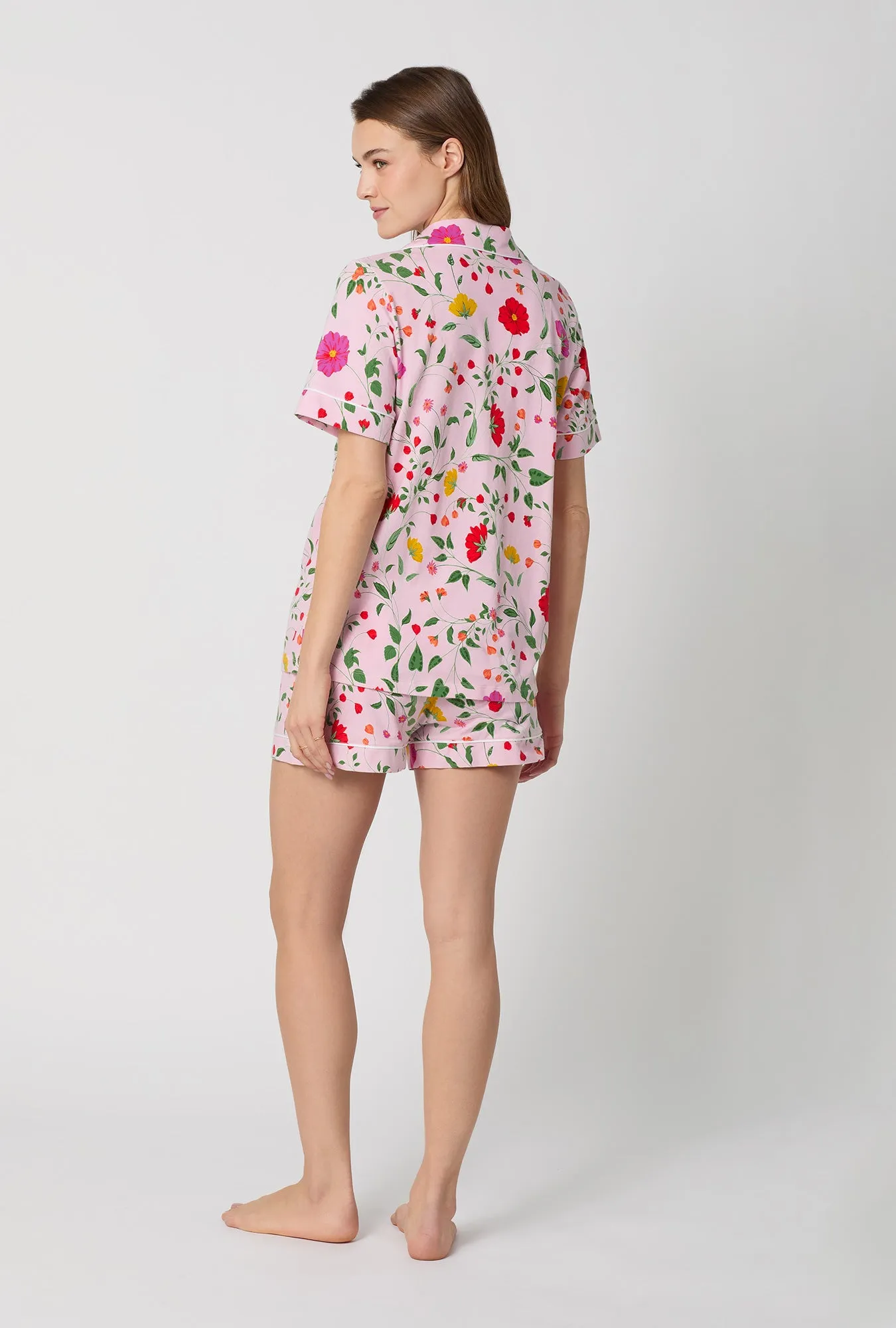 Sunlit Floral Short Sleeve Classic Shorty Stretch Jersey Pj Set sold by BedHead product image thumbnail 2