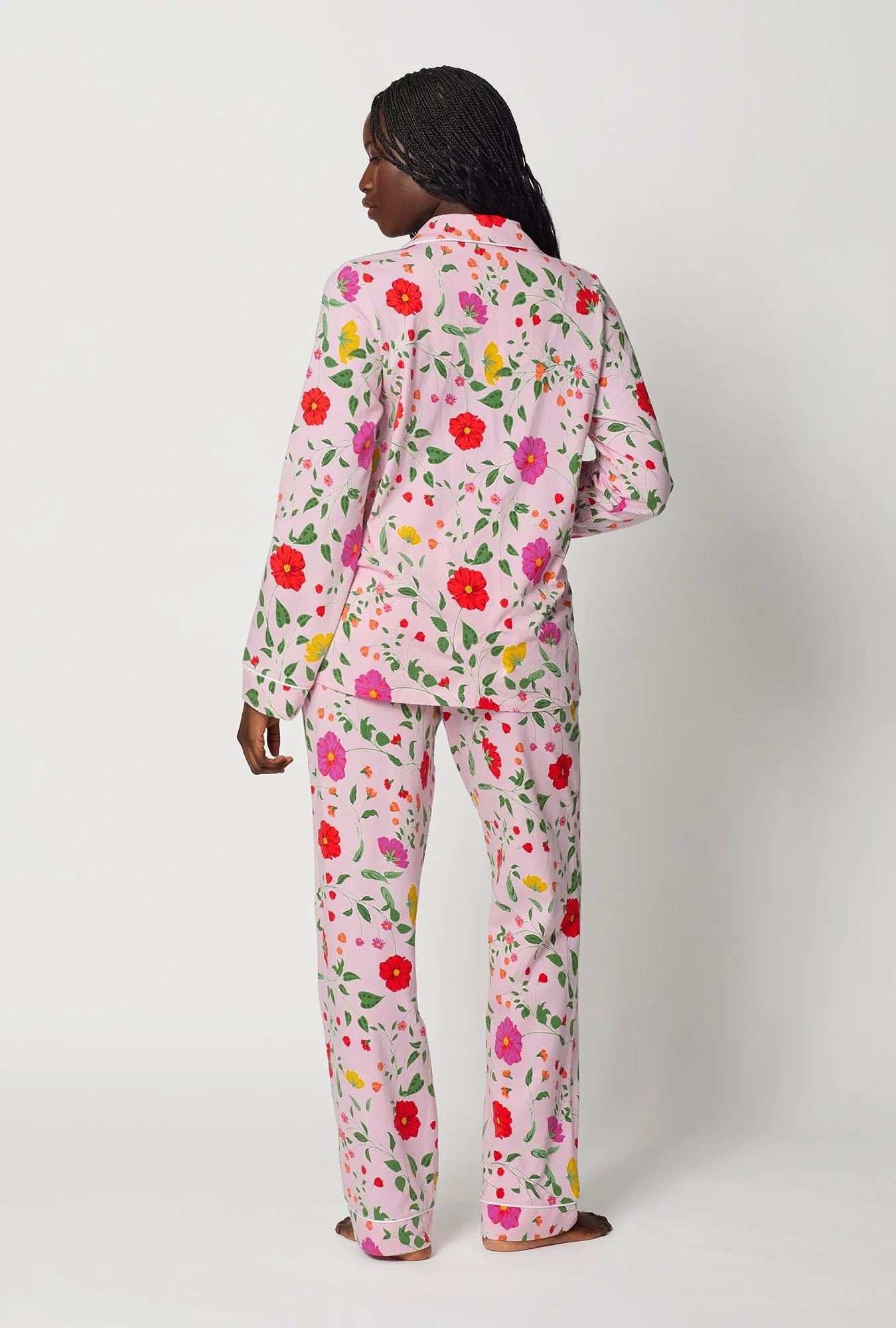 Sunlit Floral Long Sleeve Classic Stretch Jersey Pj Set sold by BedHead product image thumbnail 4