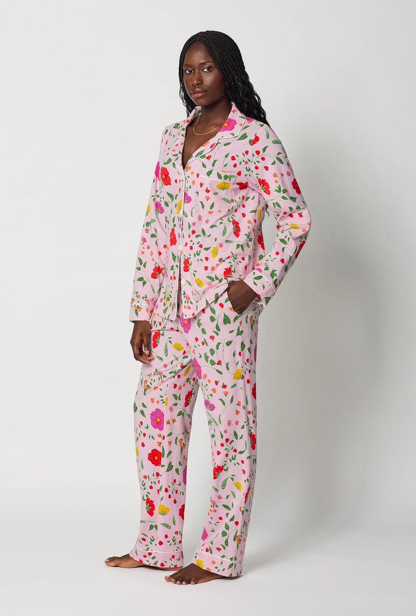 Sunlit Floral Long Sleeve Classic Stretch Jersey Pj Set sold by BedHead product image thumbnail 2