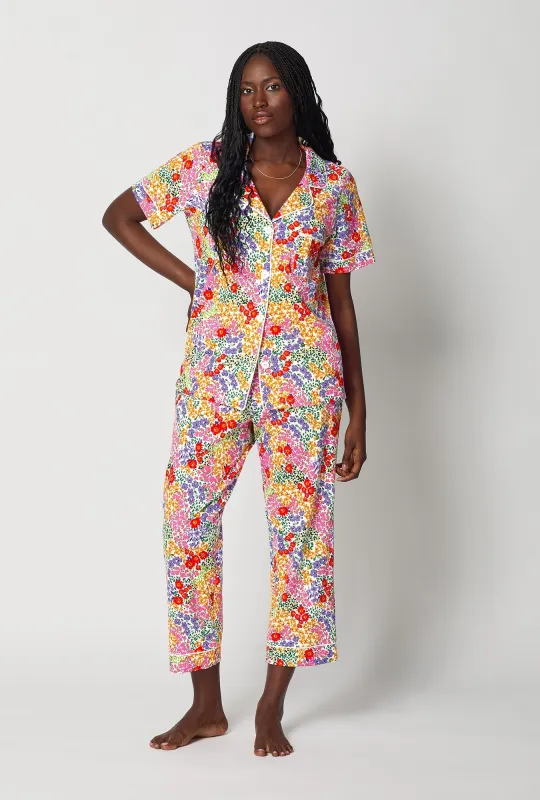 Spring Fields Short Sleeve Classic Stretch Jersey Cropped Pj Set sold by BedHead