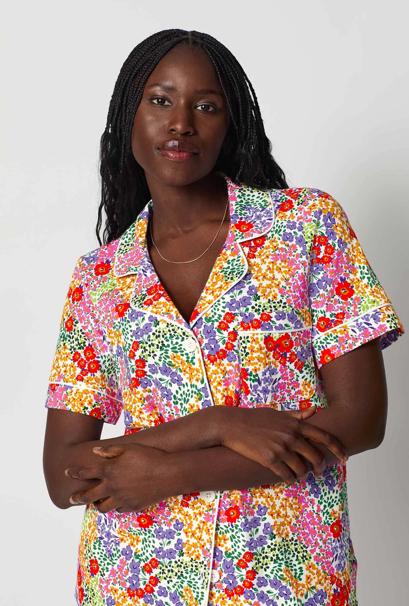 Spring Fields Short Sleeve Classic Shorty Stretch Jersey Pj Set sold by BedHead product image thumbnail 3