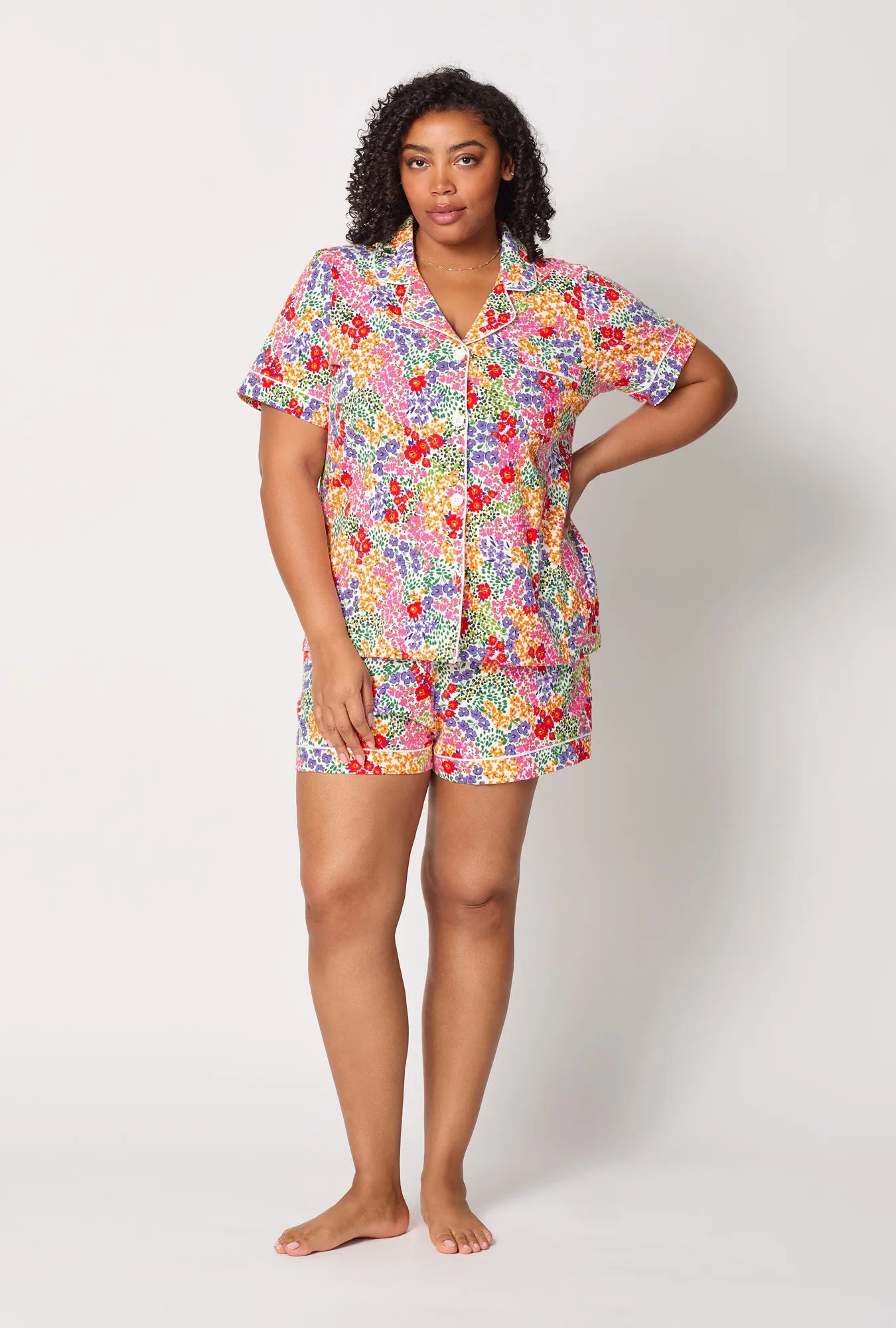 Spring Fields Short Sleeve Classic Shorty Stretch Jersey Pj Set sold by BedHead product image thumbnail 5