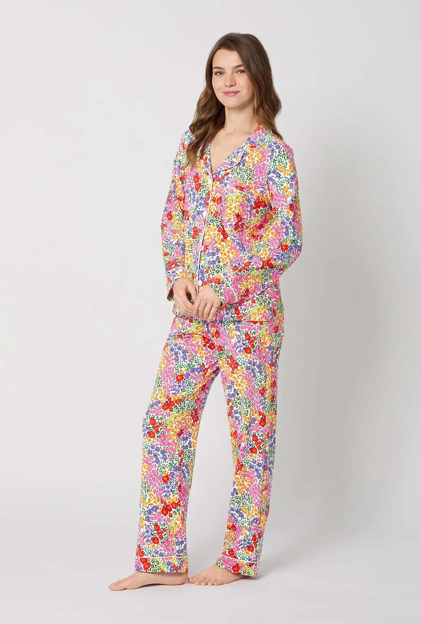 Spring Fields Long Sleeve Classic Stretch Jersey Pj Set sold by BedHead product image thumbnail 2