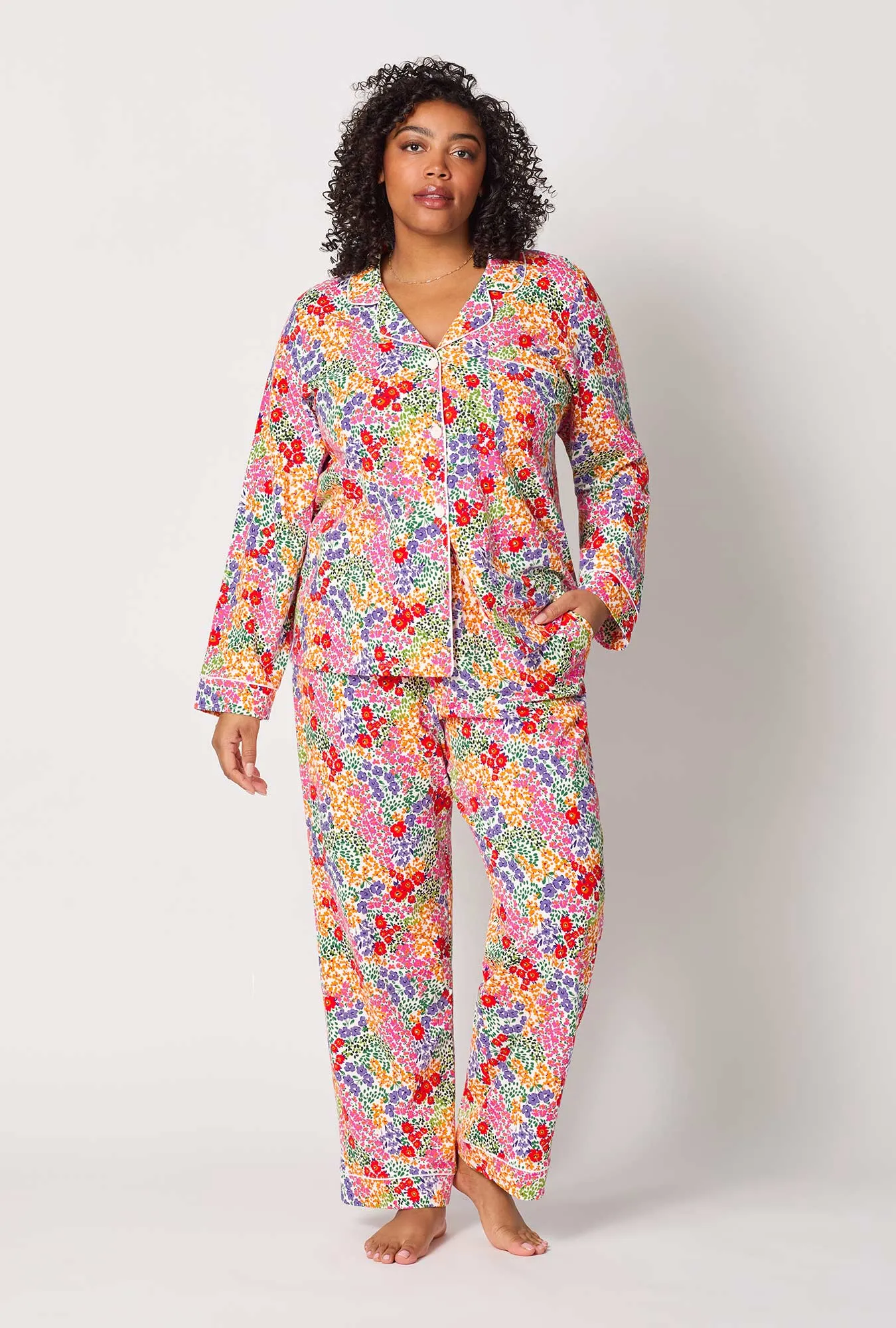 Spring Fields Long Sleeve Classic Stretch Jersey Pj Set sold by BedHead product image thumbnail 5