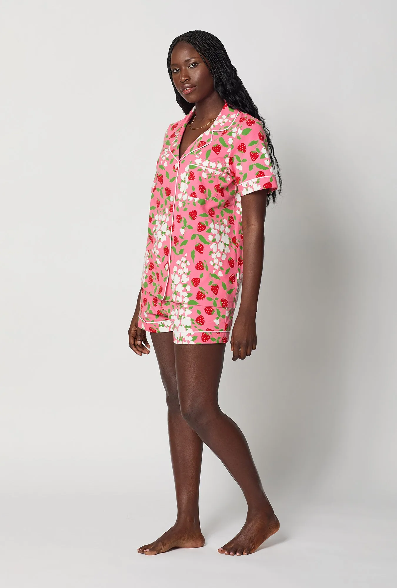 Spring Berry Short Sleeve Classic Shorty Stretch Jersey Pj Set sold by BedHead product image thumbnail 2